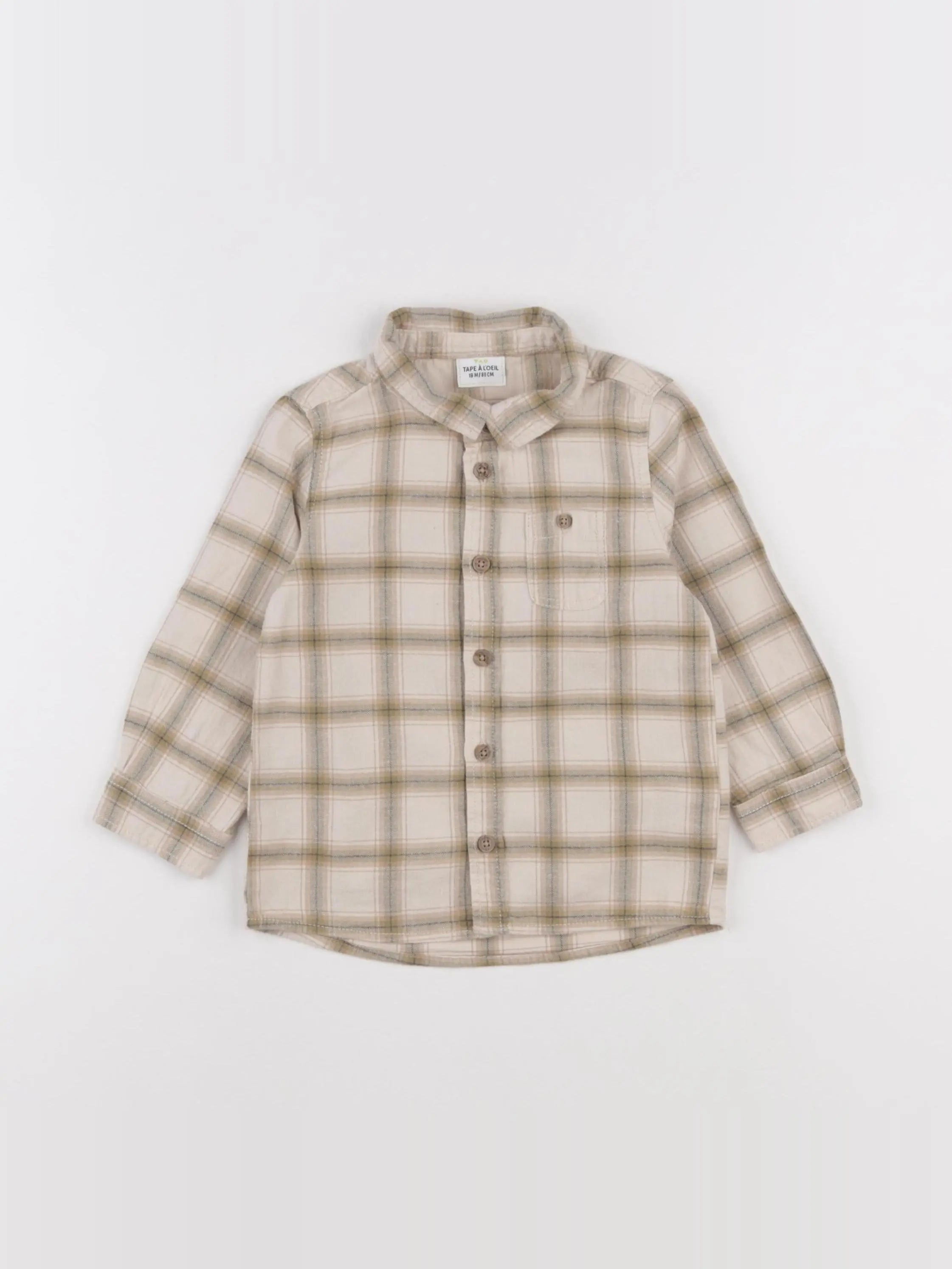 Tape à l'oeil - chemise beige - 18 mois