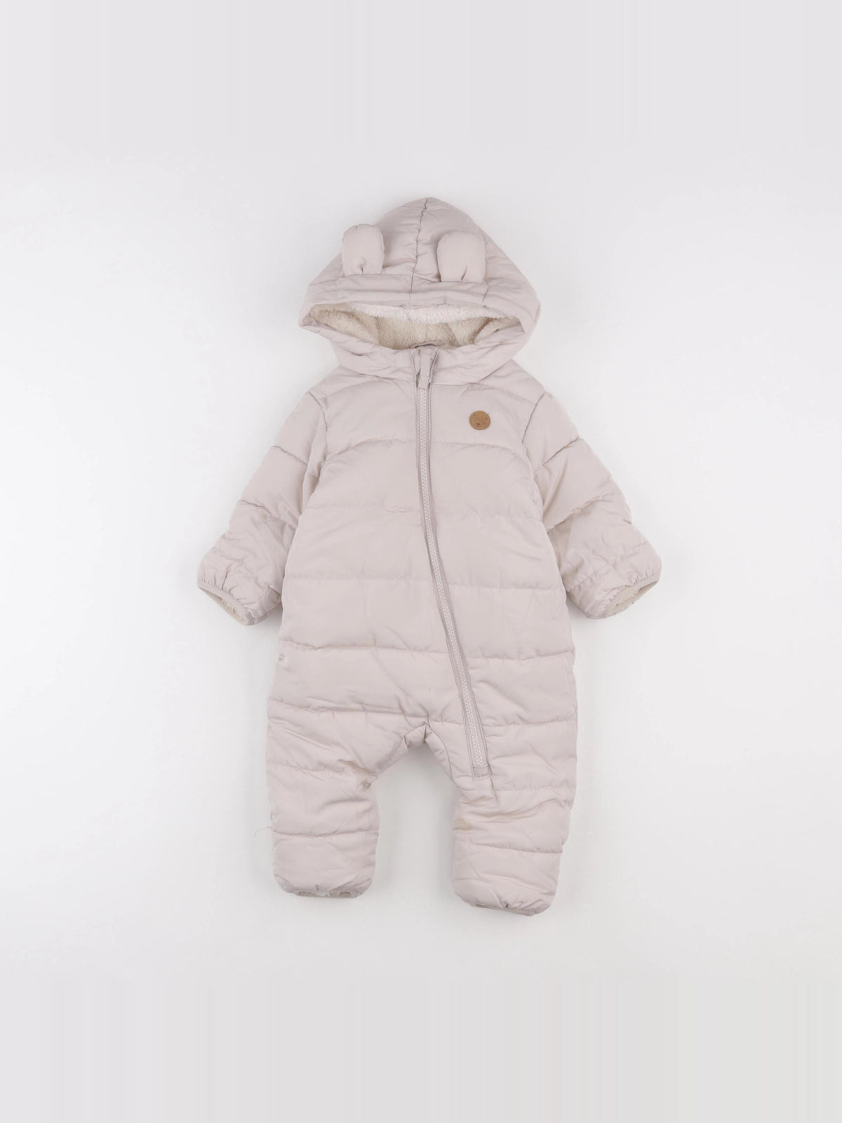 H&M - combi-pilote beige - 3 mois