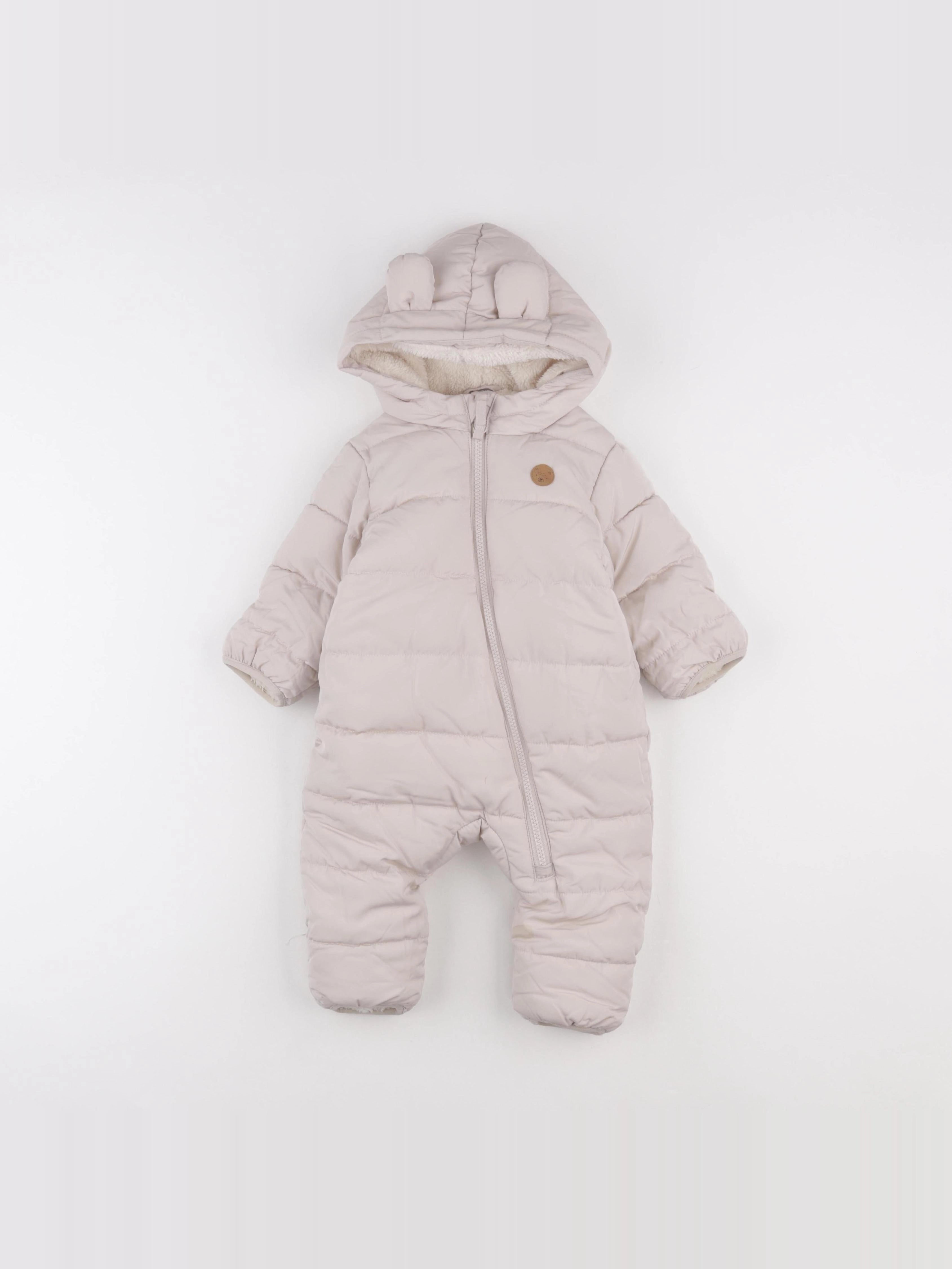 H&M - combi-pilote beige - 3 mois