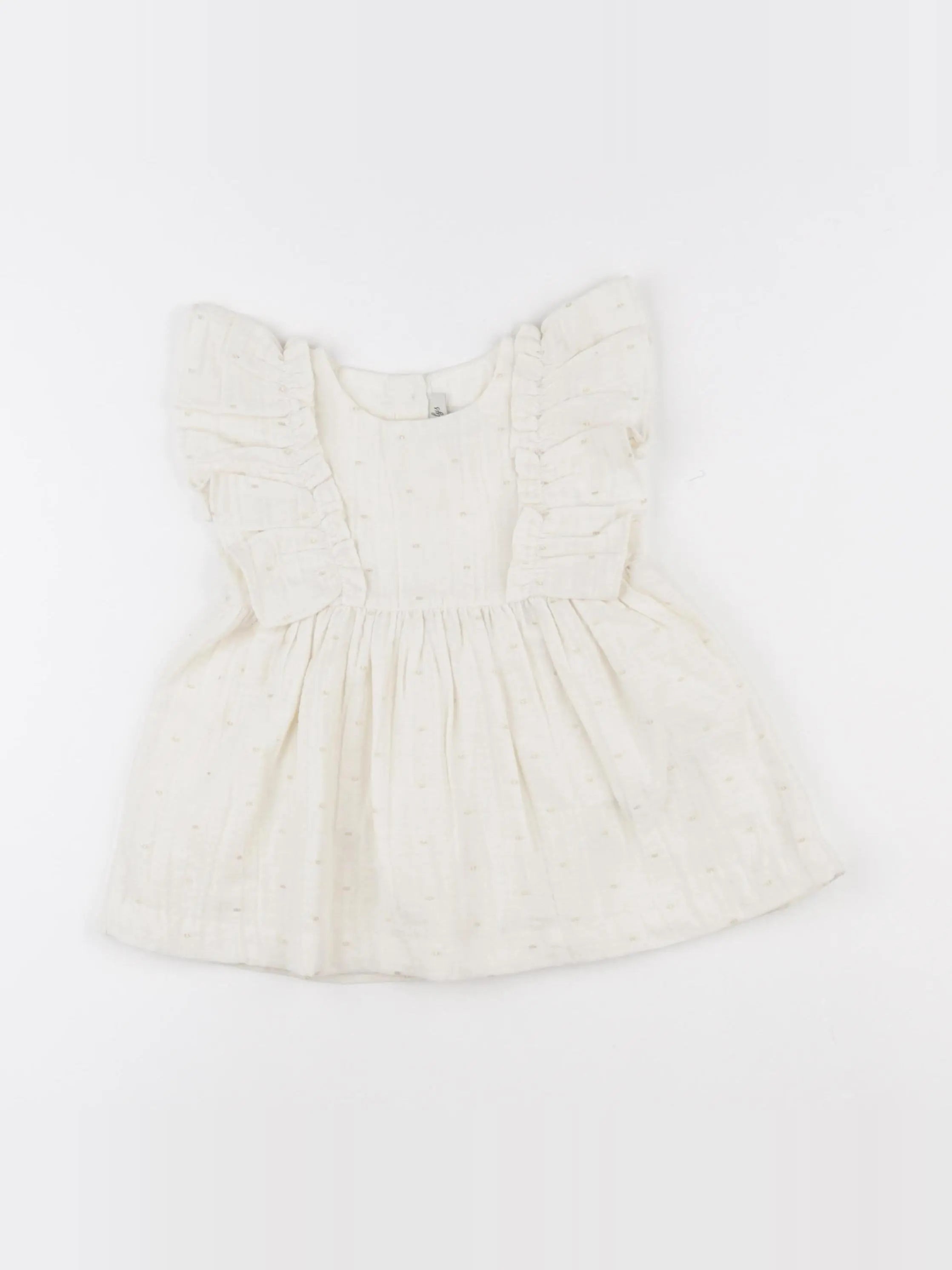 Natalys - robe beige, or - 6 mois