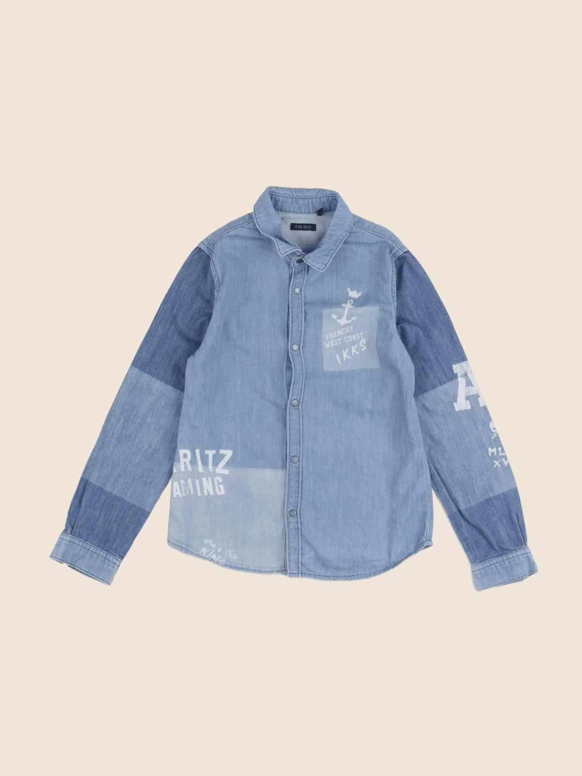 IKKS - chemise bleu - 8 ans