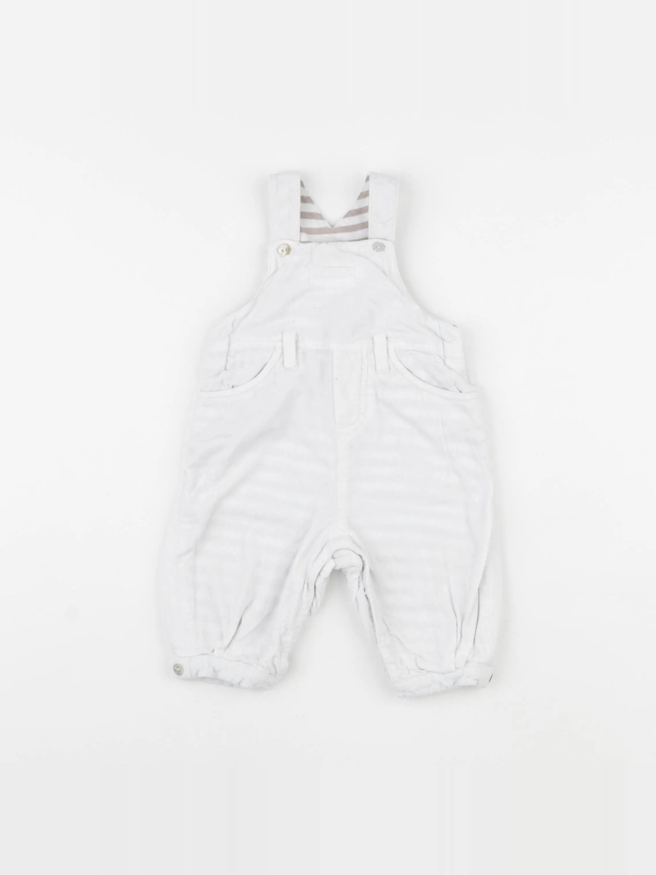 Cyrillus - salopette blanc - 3 mois