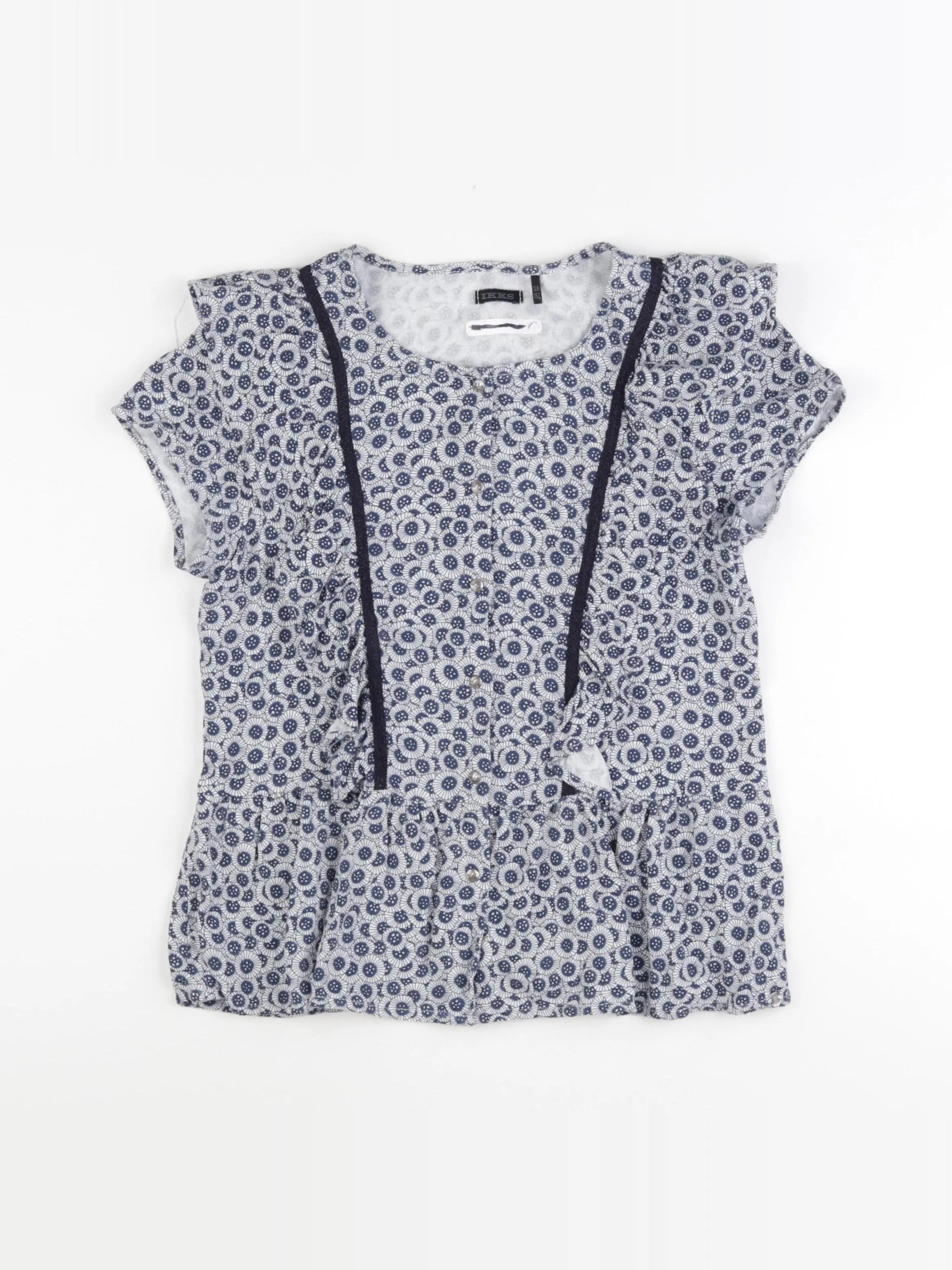 IKKS - blouse bleu - 12 ans