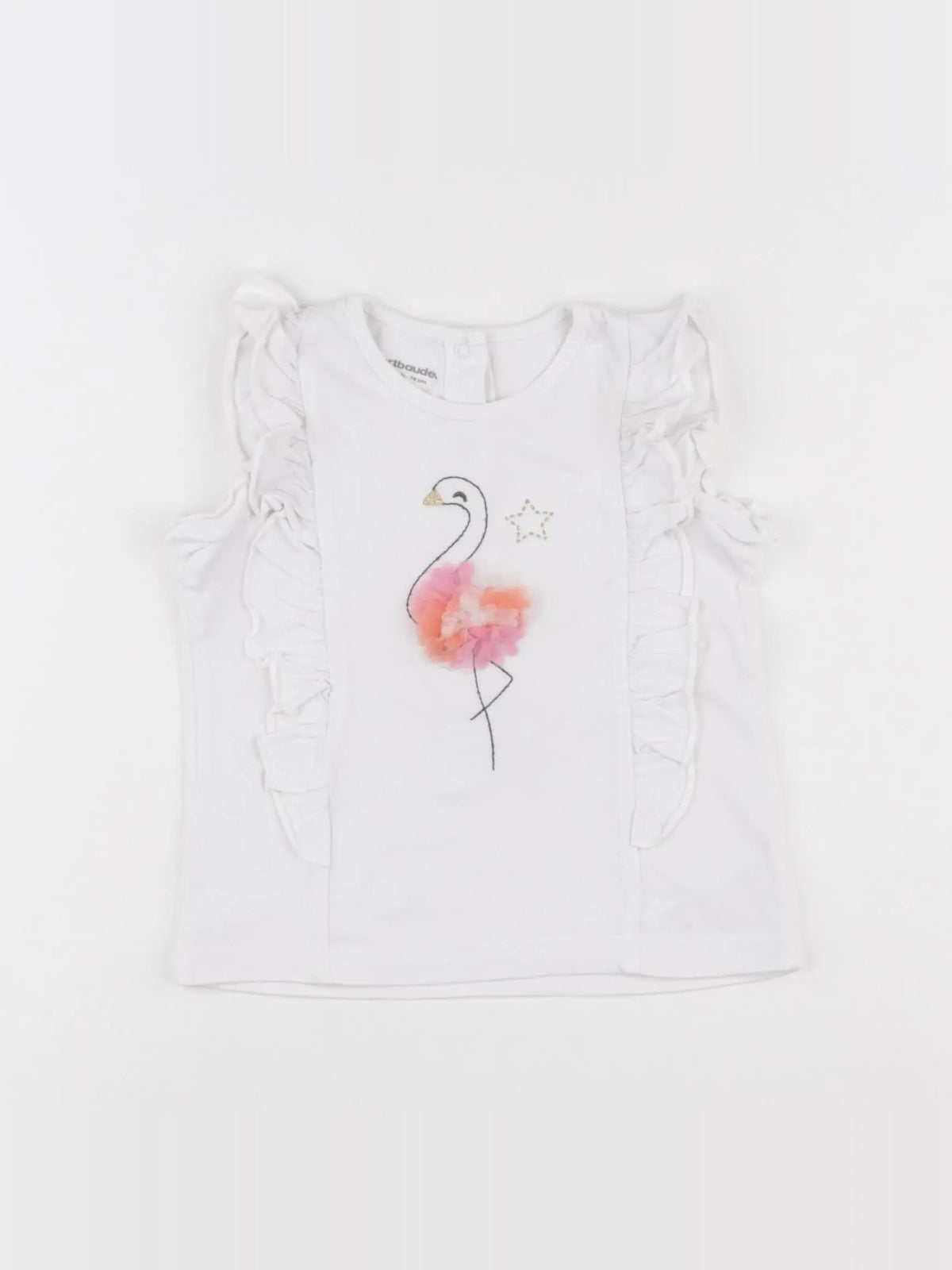 Vertbaudet - débardeur blanc - 12 mois