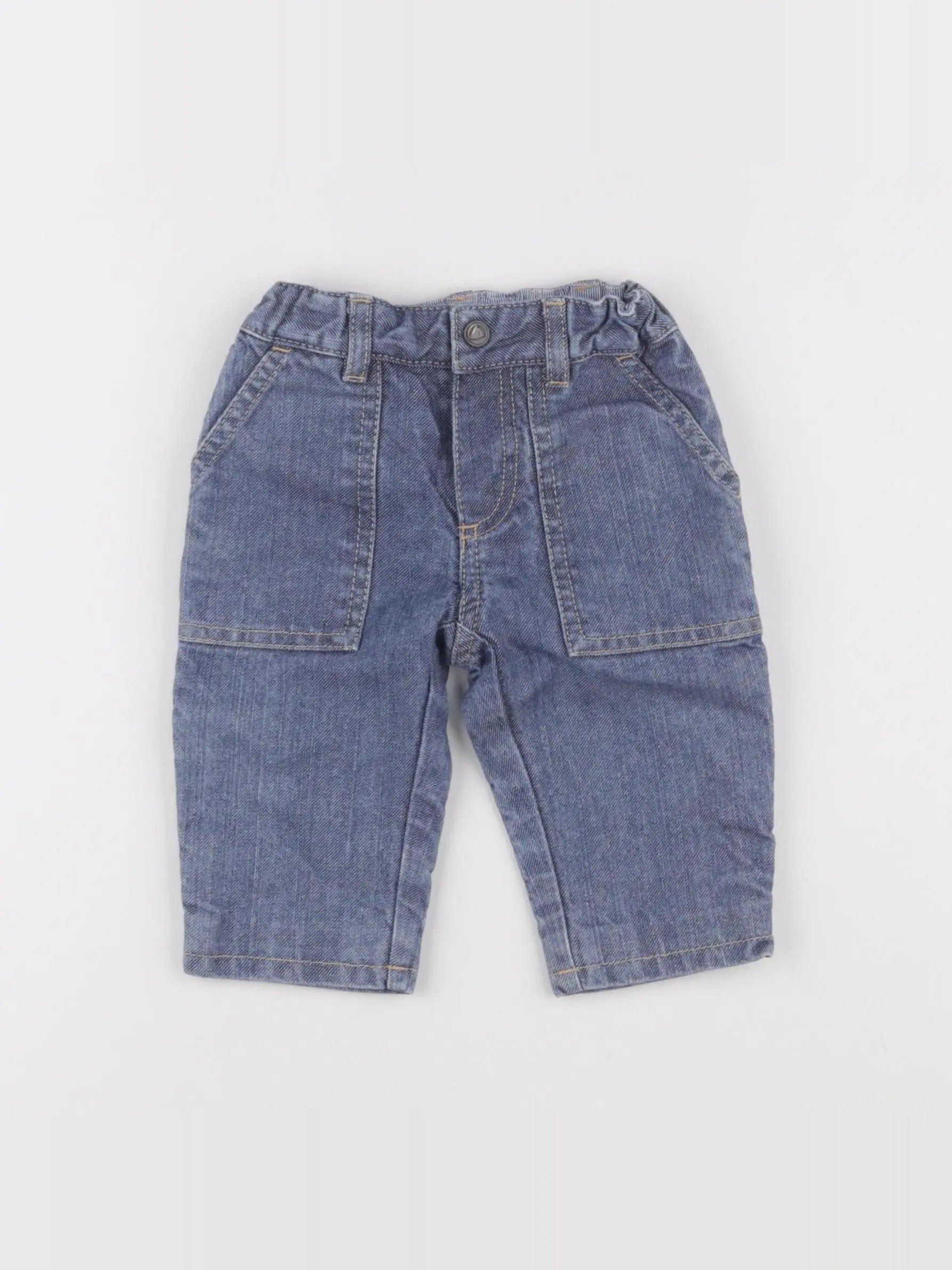 Petit Bateau - jean bleu - 6 mois