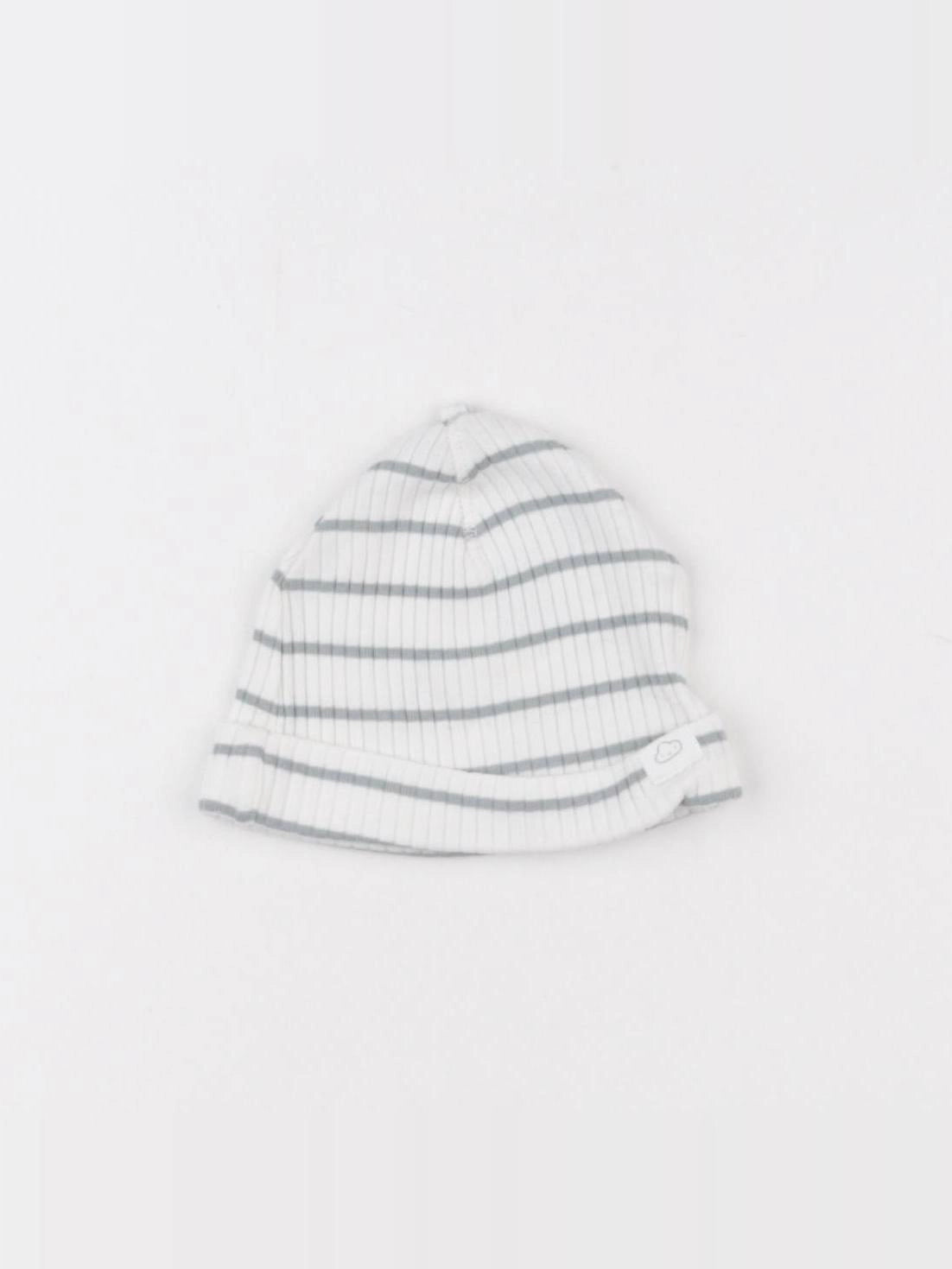 H&M - bonnet blanc, vert - 3 mois