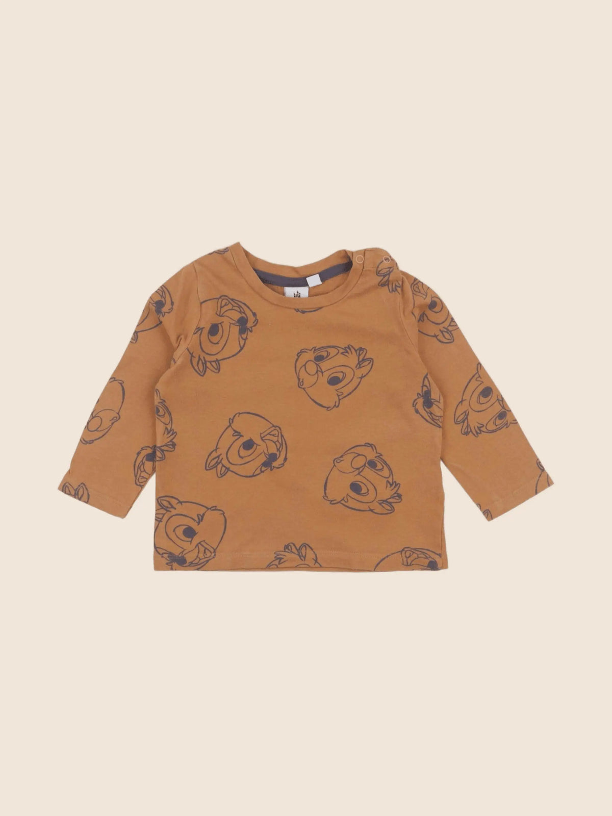 Vertbaudet - tee-shirt marron - 9 mois