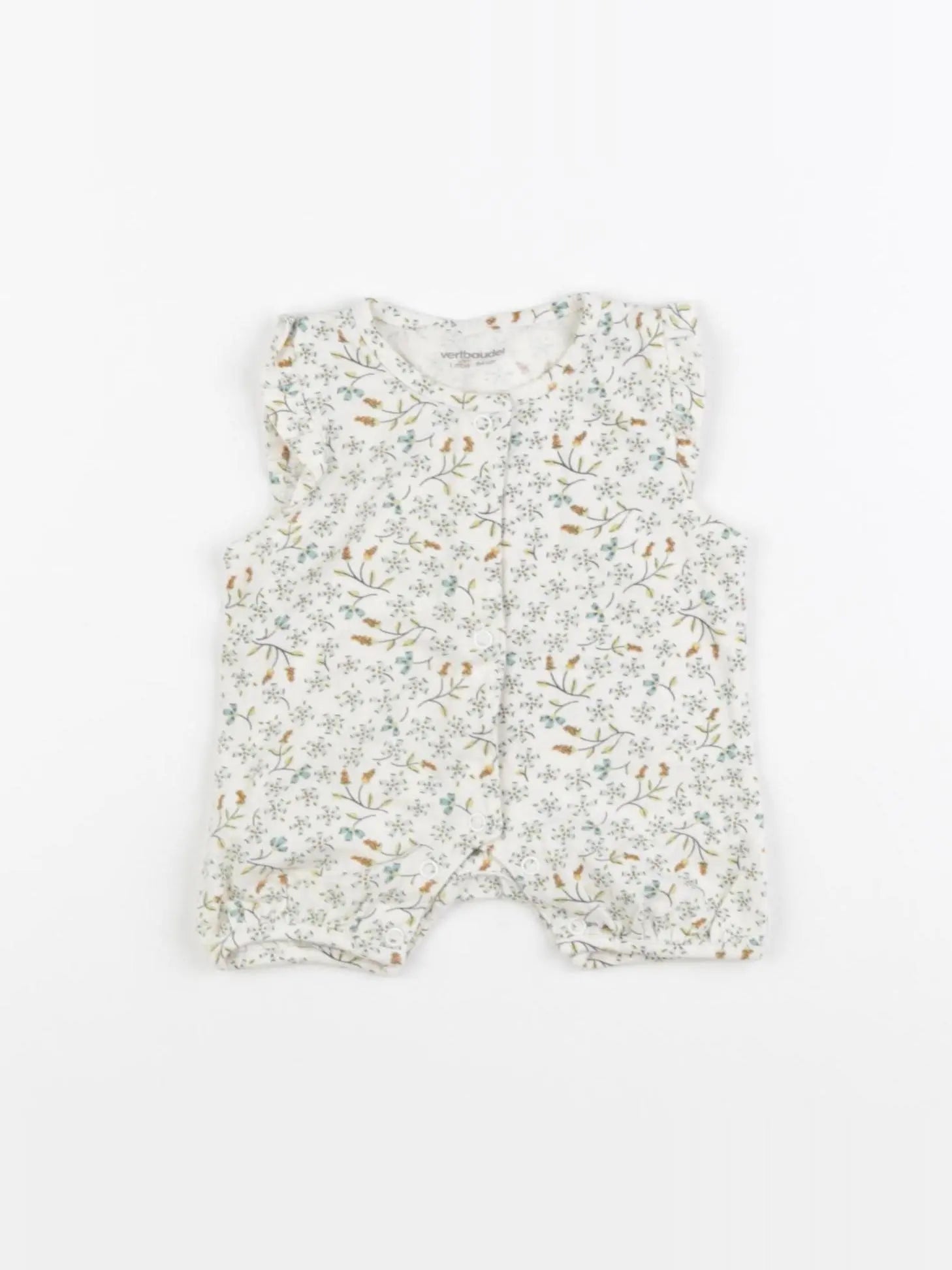 Vertbaudet - combinaison beige - 1 mois