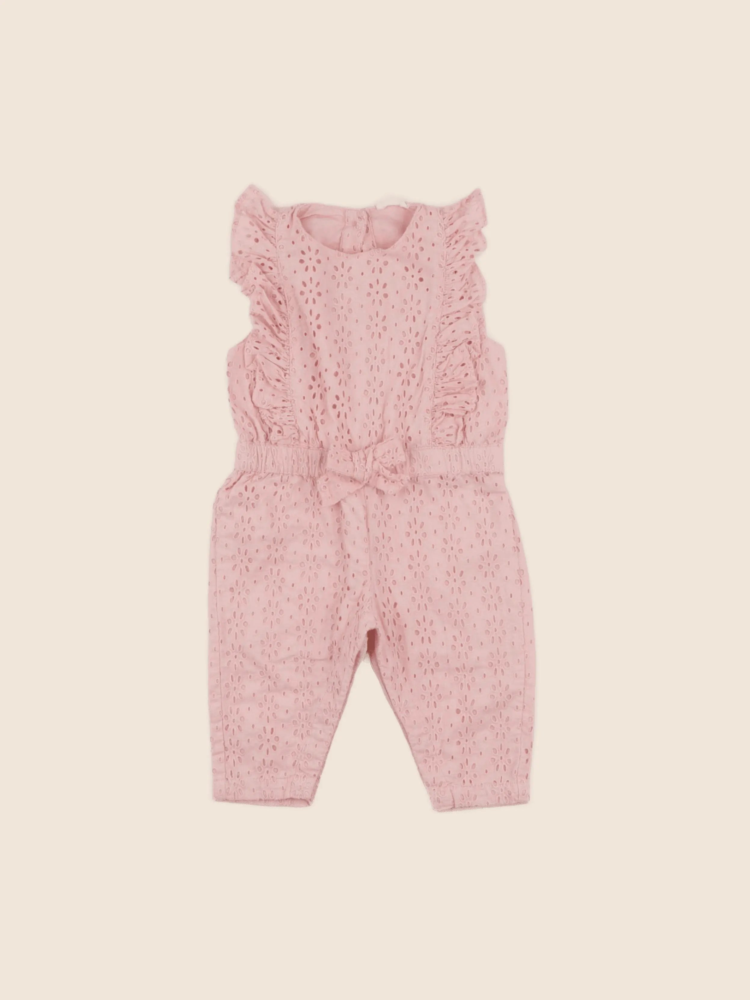 Vertbaudet - combinaison rose - 6 mois