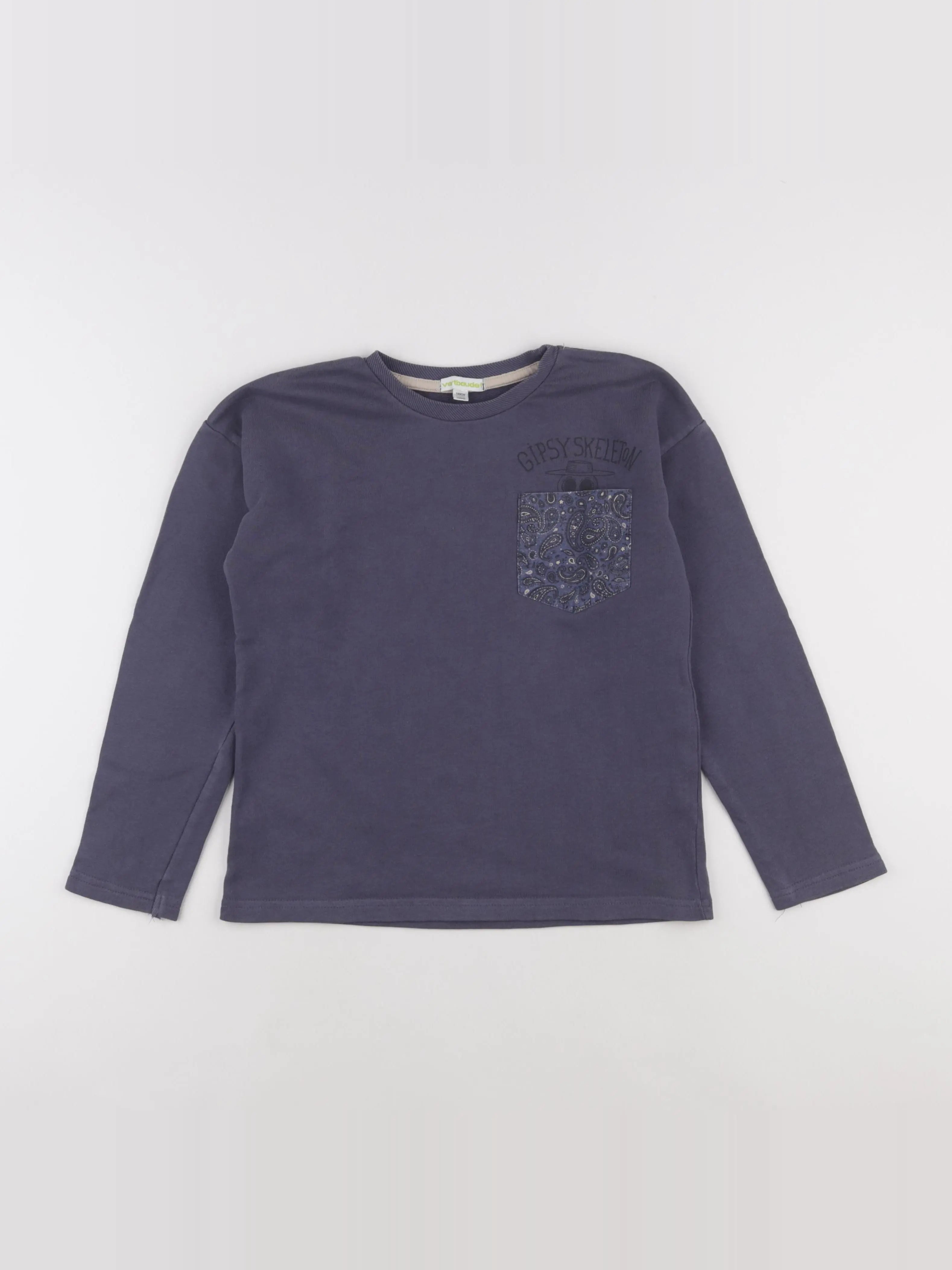 Vertbaudet - tee-shirt bleu - 10 ans