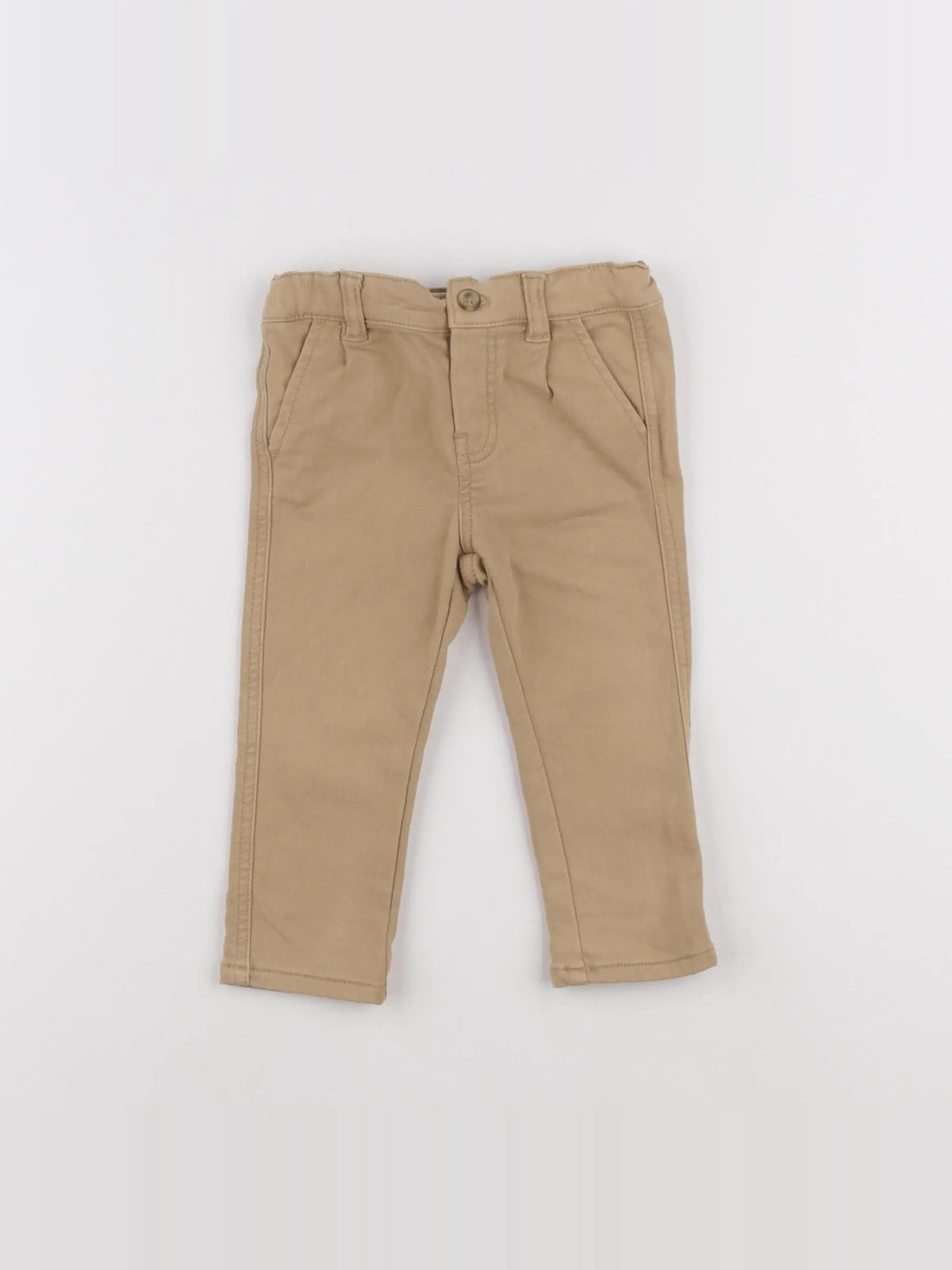Vertbaudet - pantalon beige - 9 mois