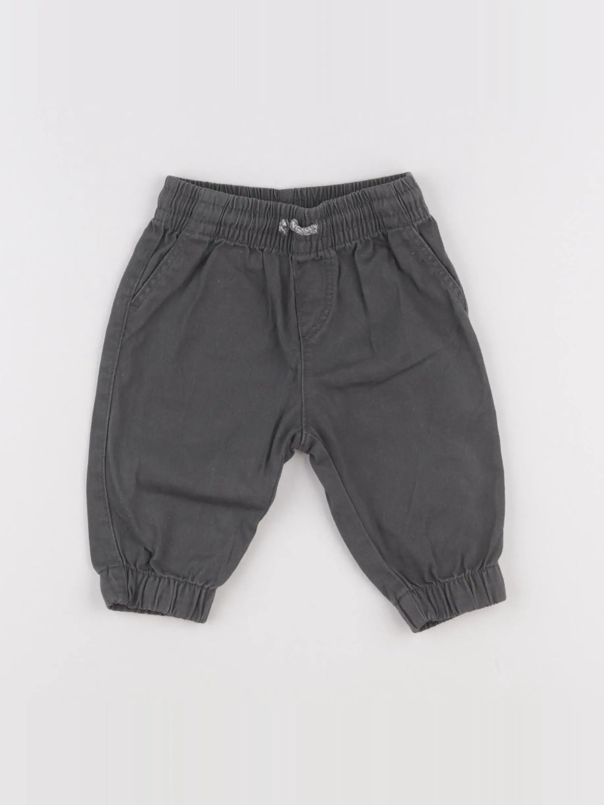 H&M - pantalon gris - 3/6 mois