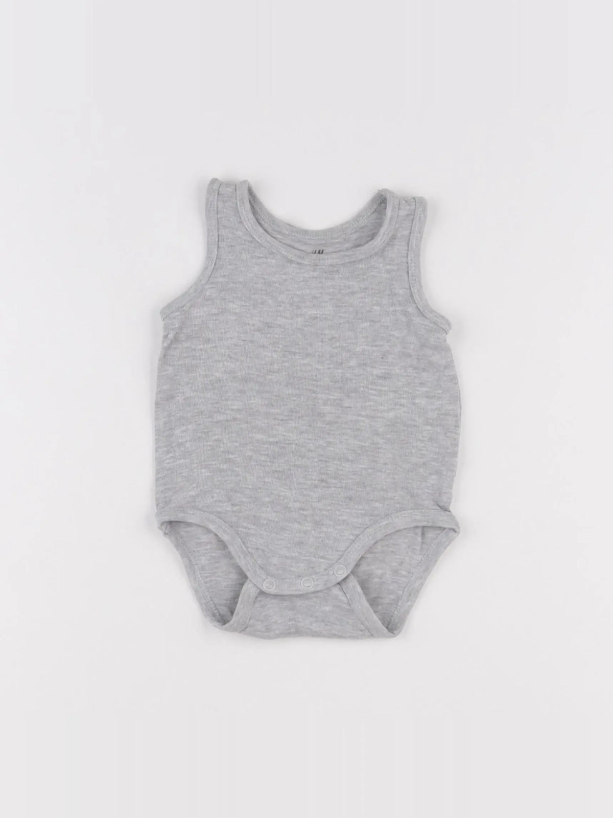 H&M - body gris - 3/6 mois