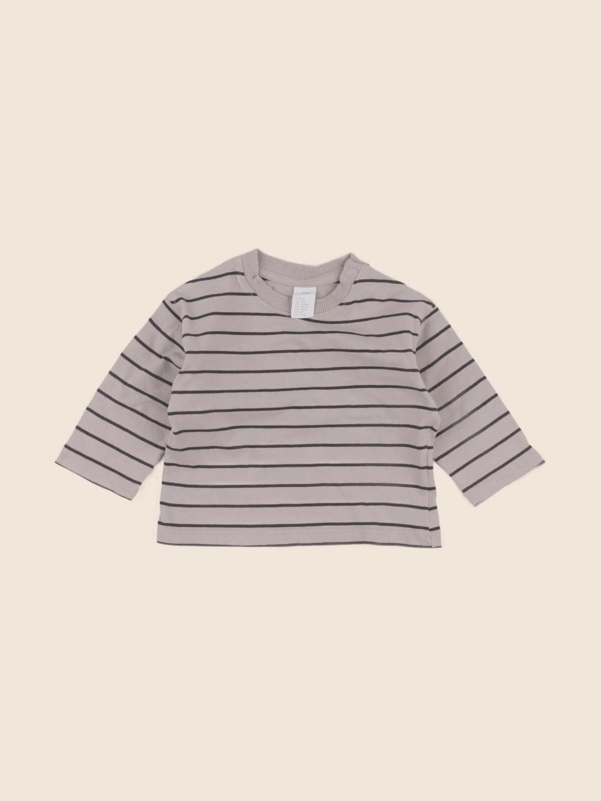 H&M - tee-shirt marron - 3/6 mois