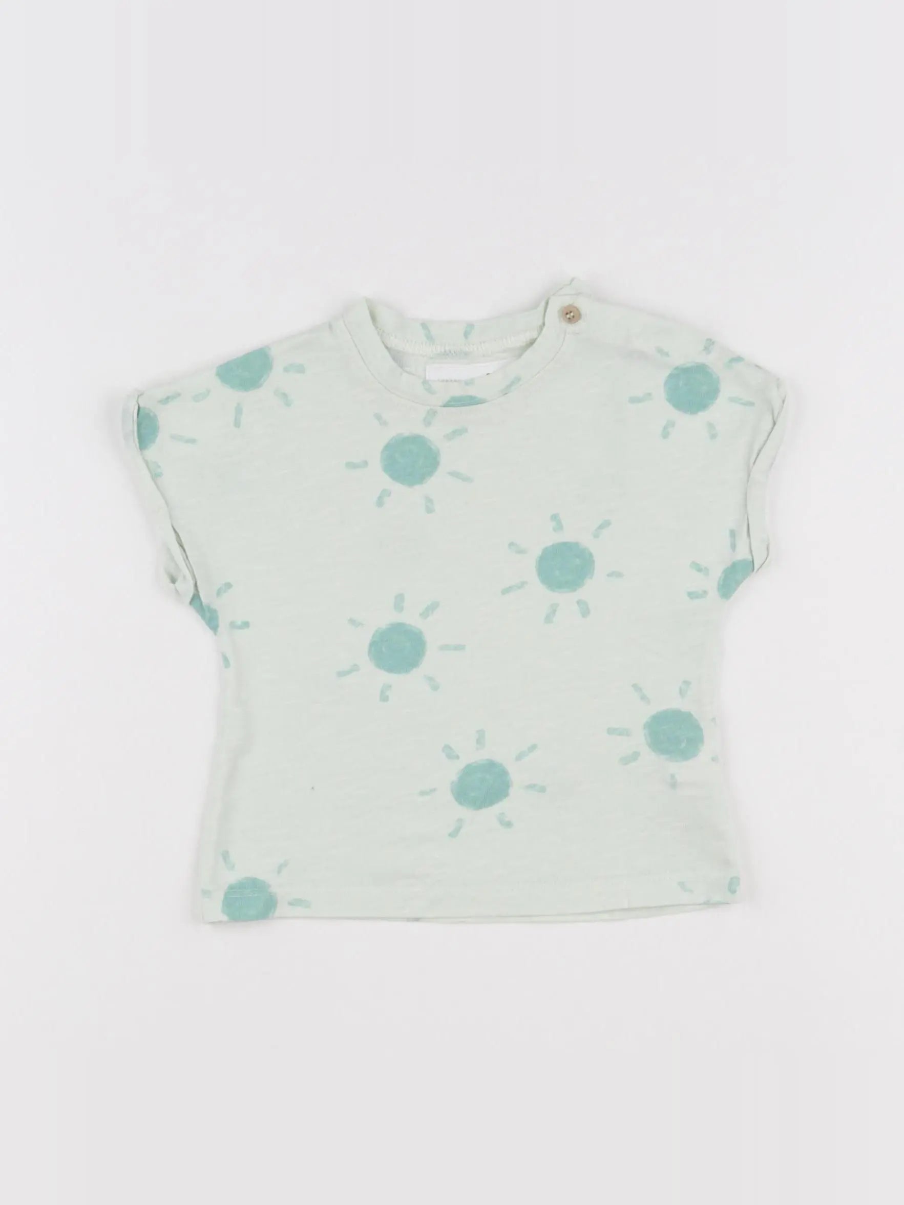 Zara - tee-shirt vert - 3/6 mois