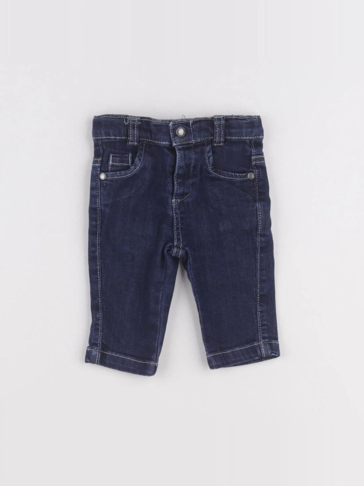 Vertbaudet - jean bleu - 3 mois
