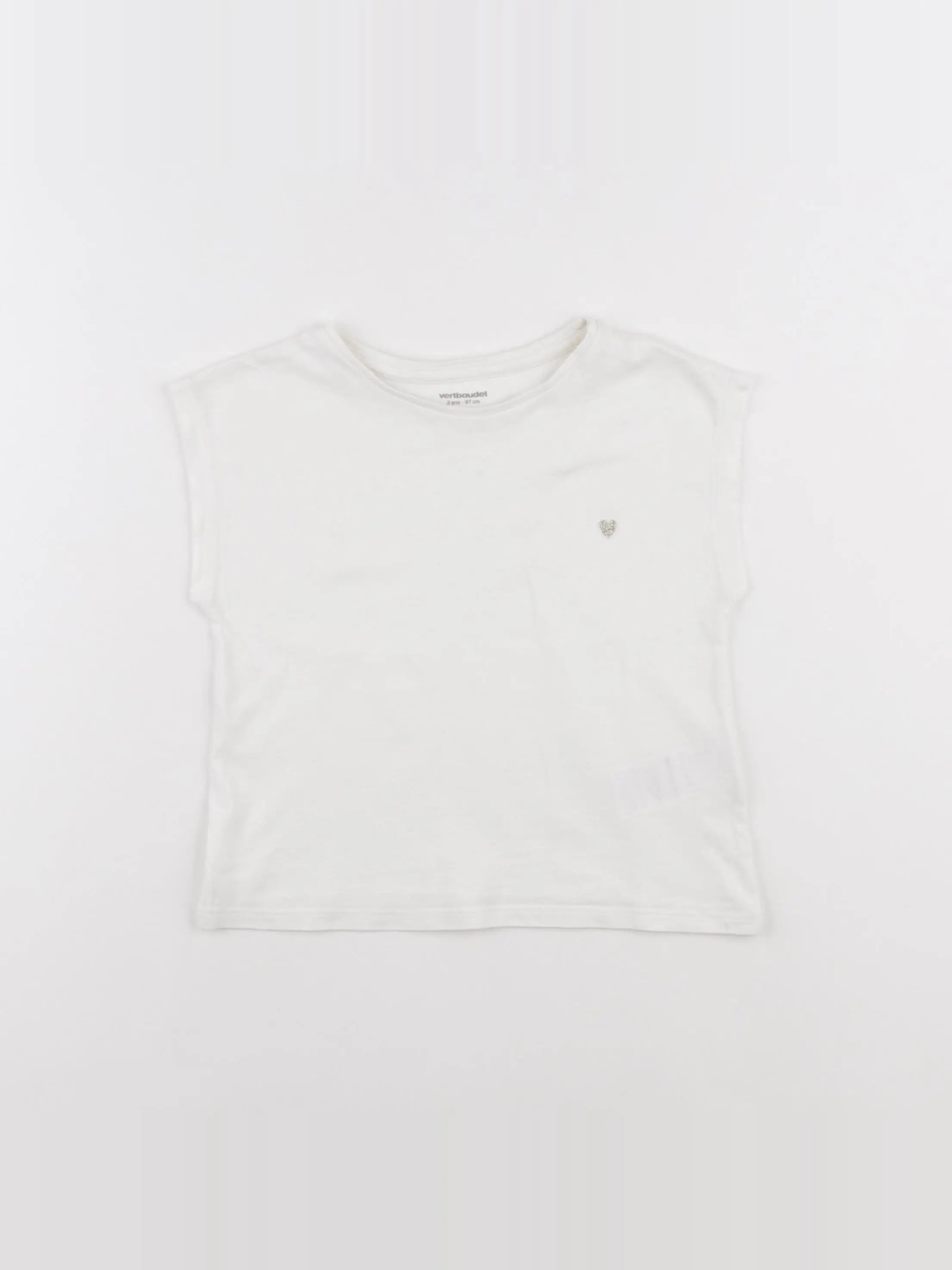 Vertbaudet - tee-shirt beige - 3 ans