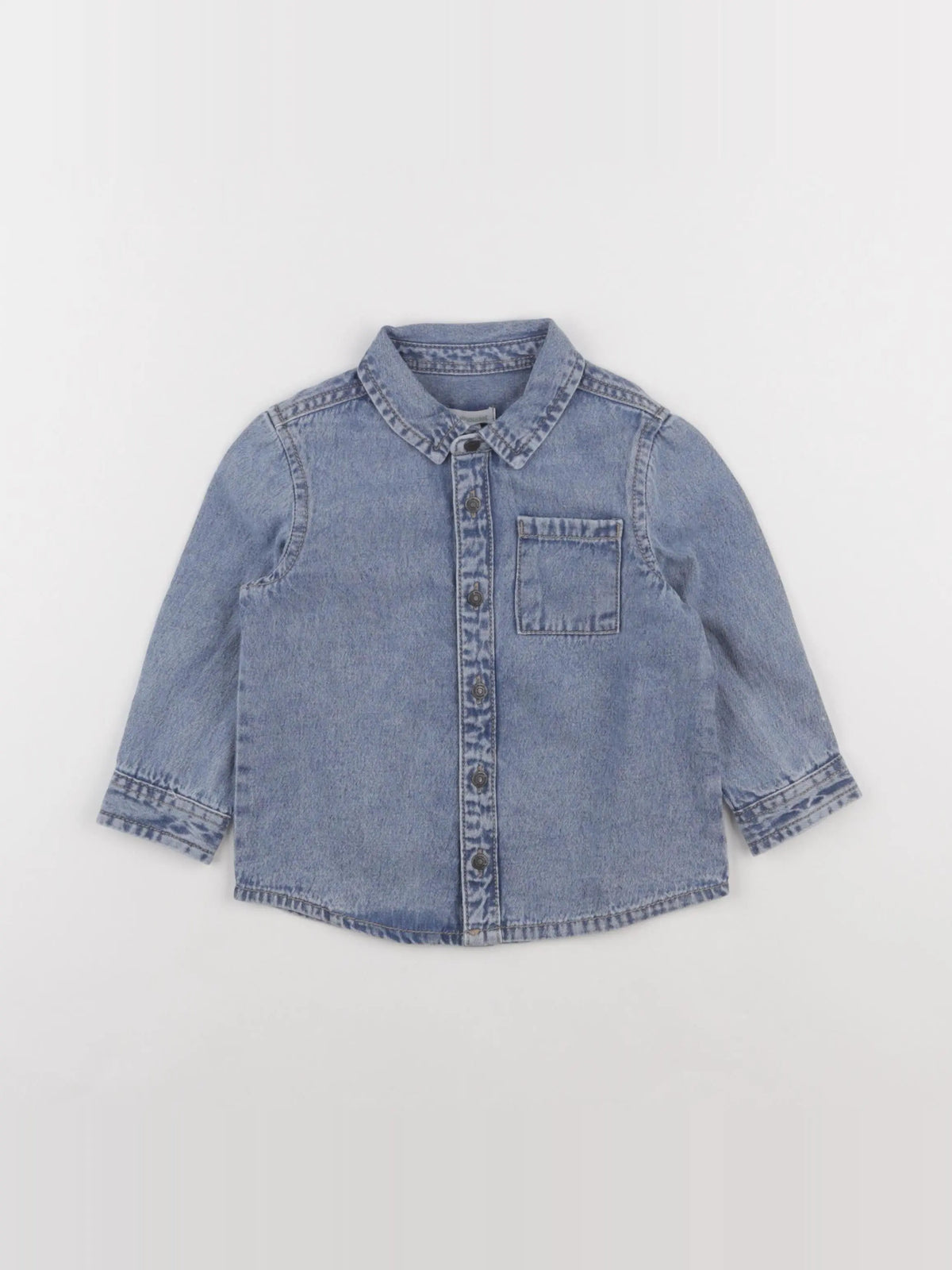 Vertbaudet - chemise bleu - 18 mois