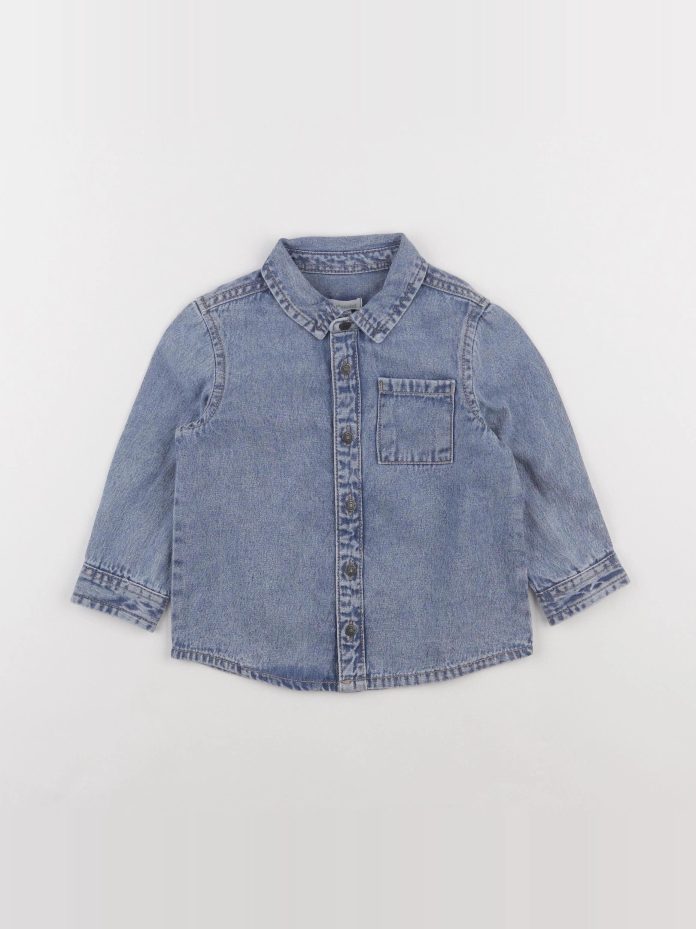 Vertbaudet - chemise bleu - 18 mois