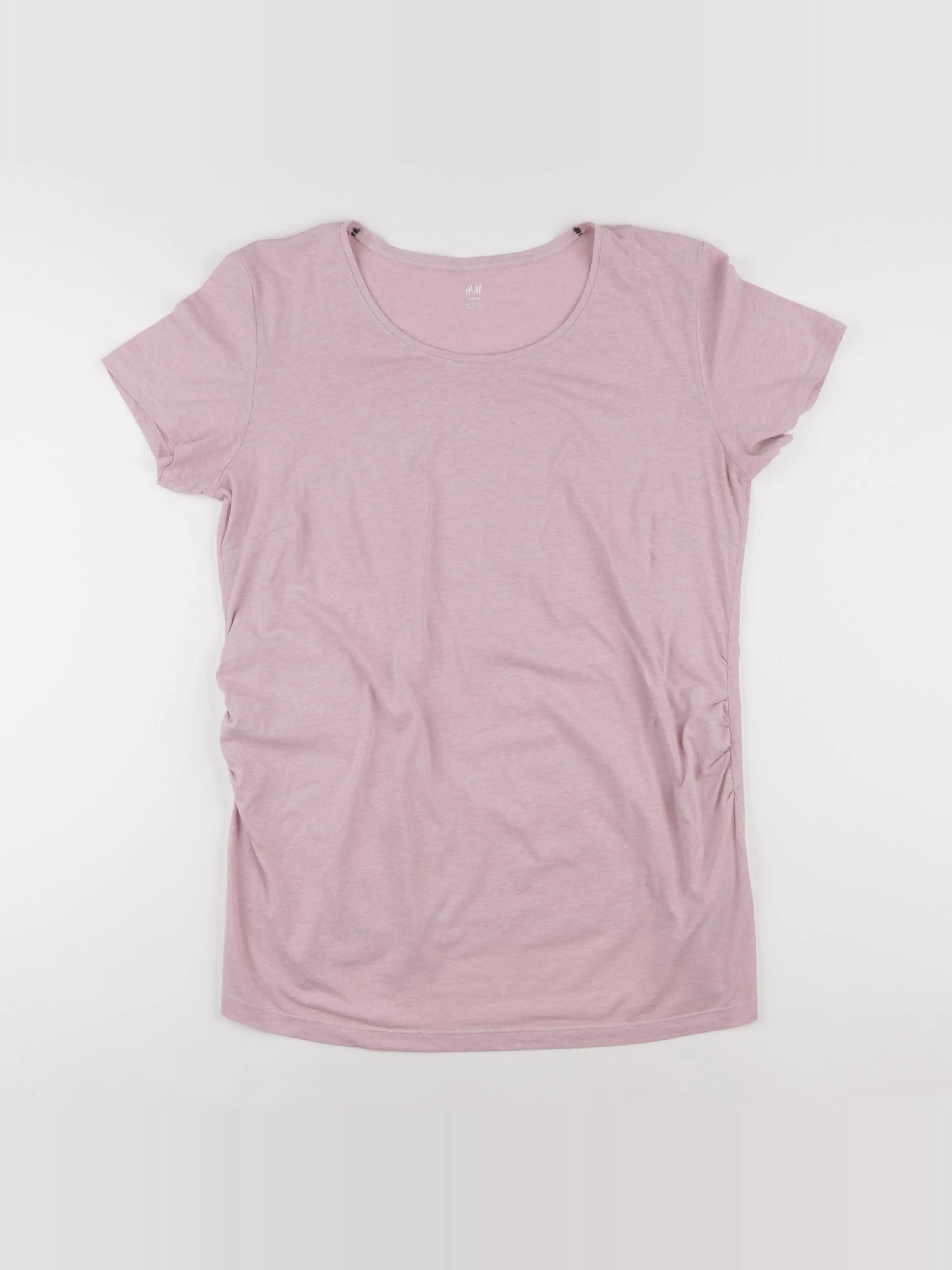 H&M - tee-shirt grossesse rose - xl