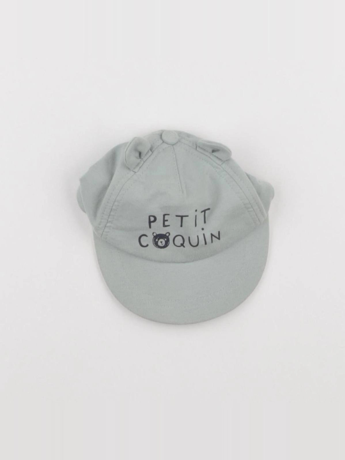 Vertbaudet - casquette vert - 3 mois