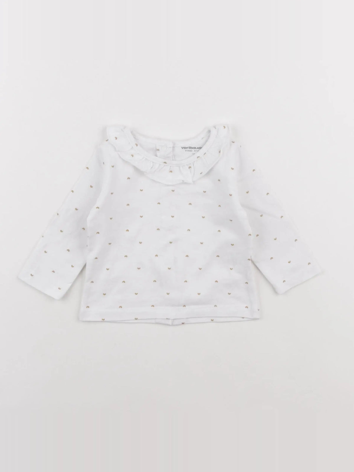 Vertbaudet - tee-shirt blanc - 6 mois
