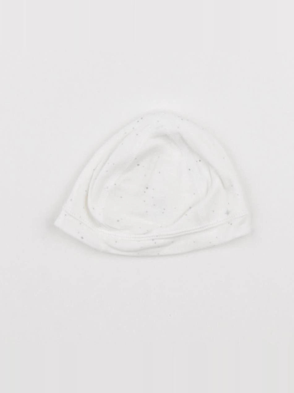 Petit Bateau - bonnet blanc, argent - 3 mois