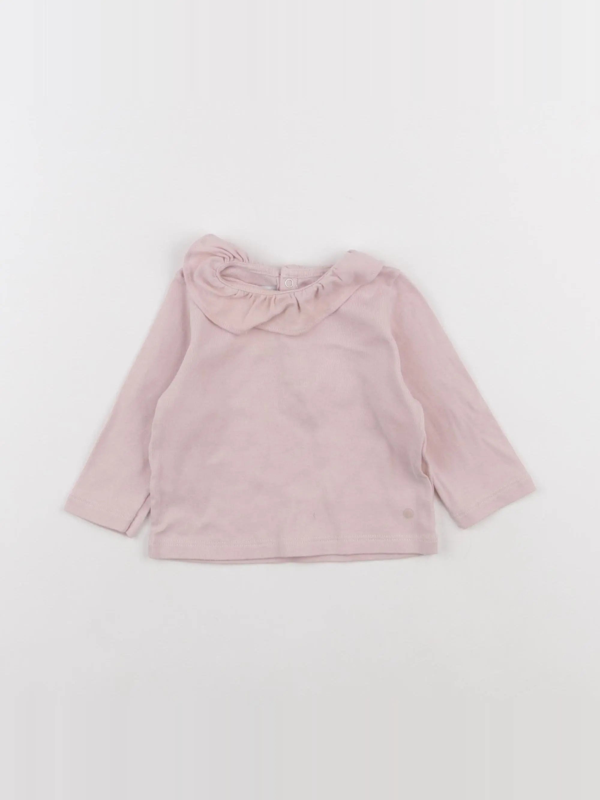 Petit Bateau - tee-shirt rose - 6 mois