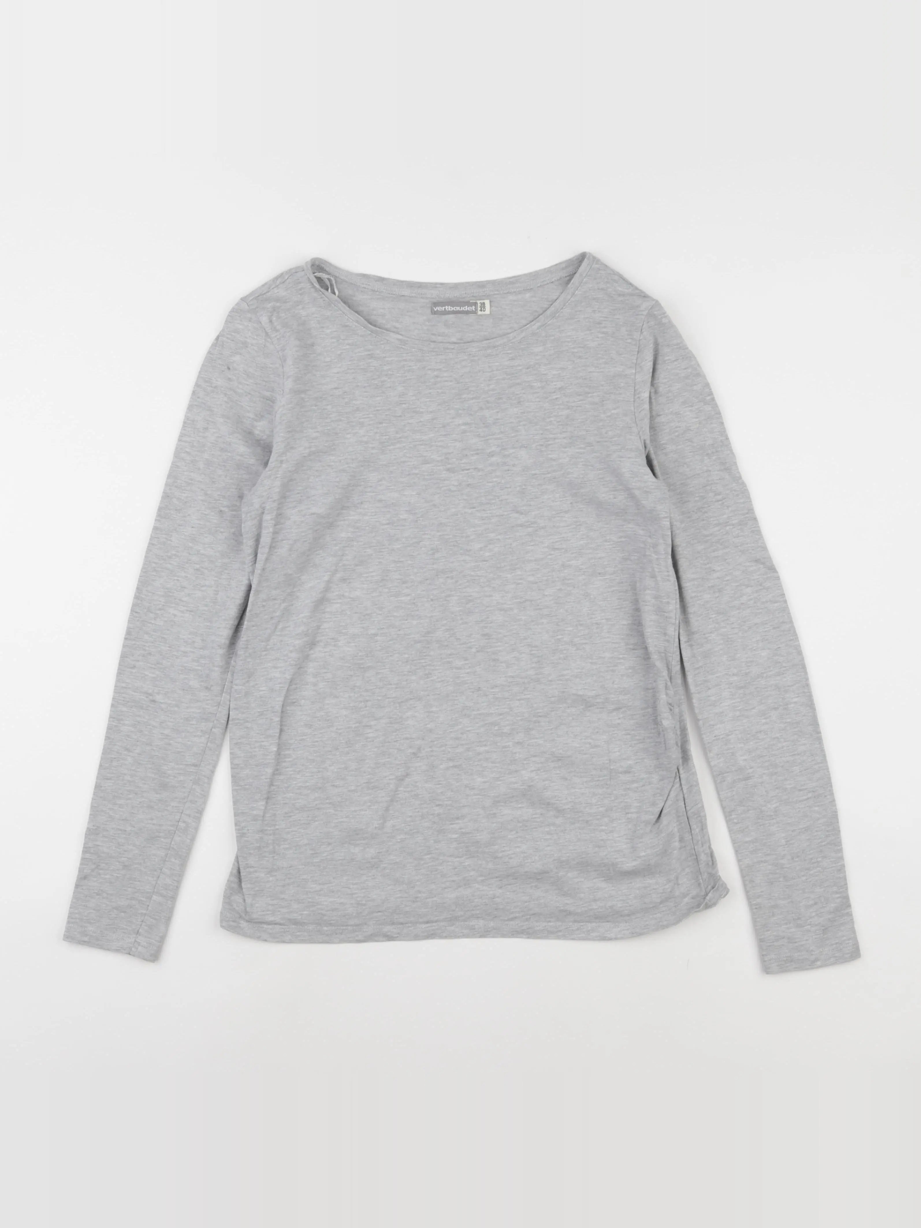 Vertbaudet - tee-shirt grossesse gris - 38 à 40