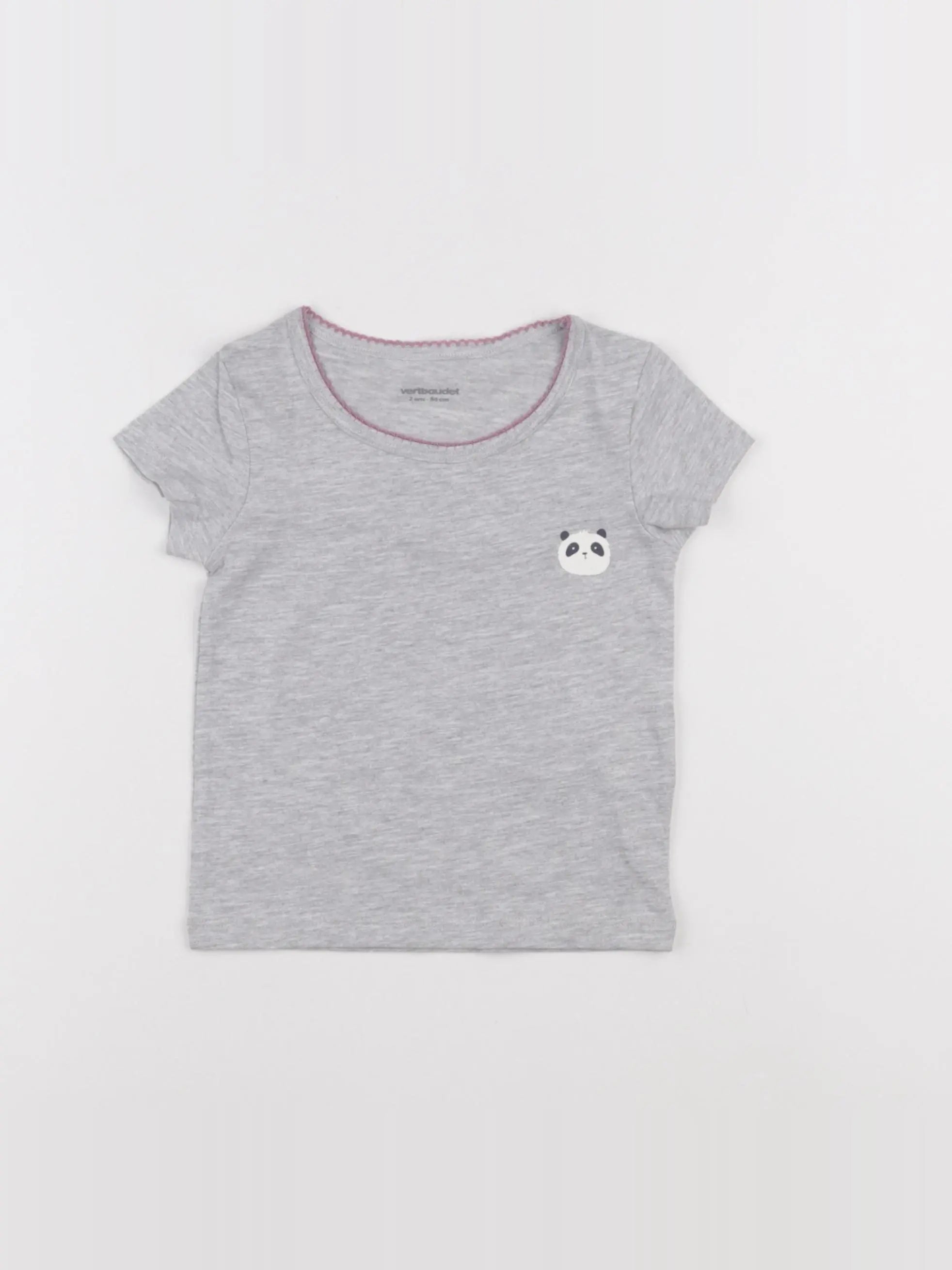 Vertbaudet - maillot de corps gris - 2 ans