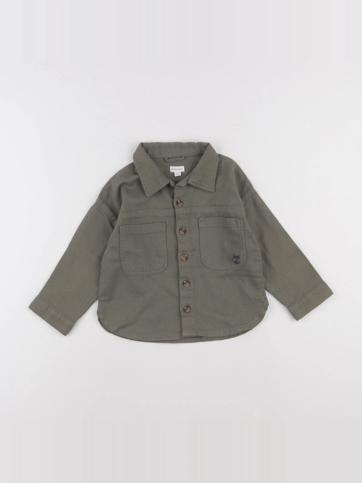 Vertbaudet - chemise vert - 24 mois