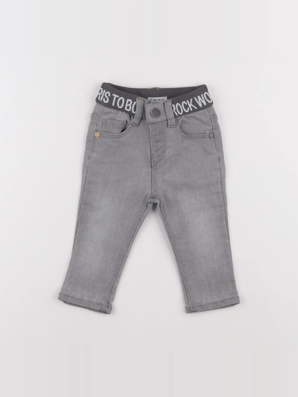 IKKS - jean gris - 6 mois