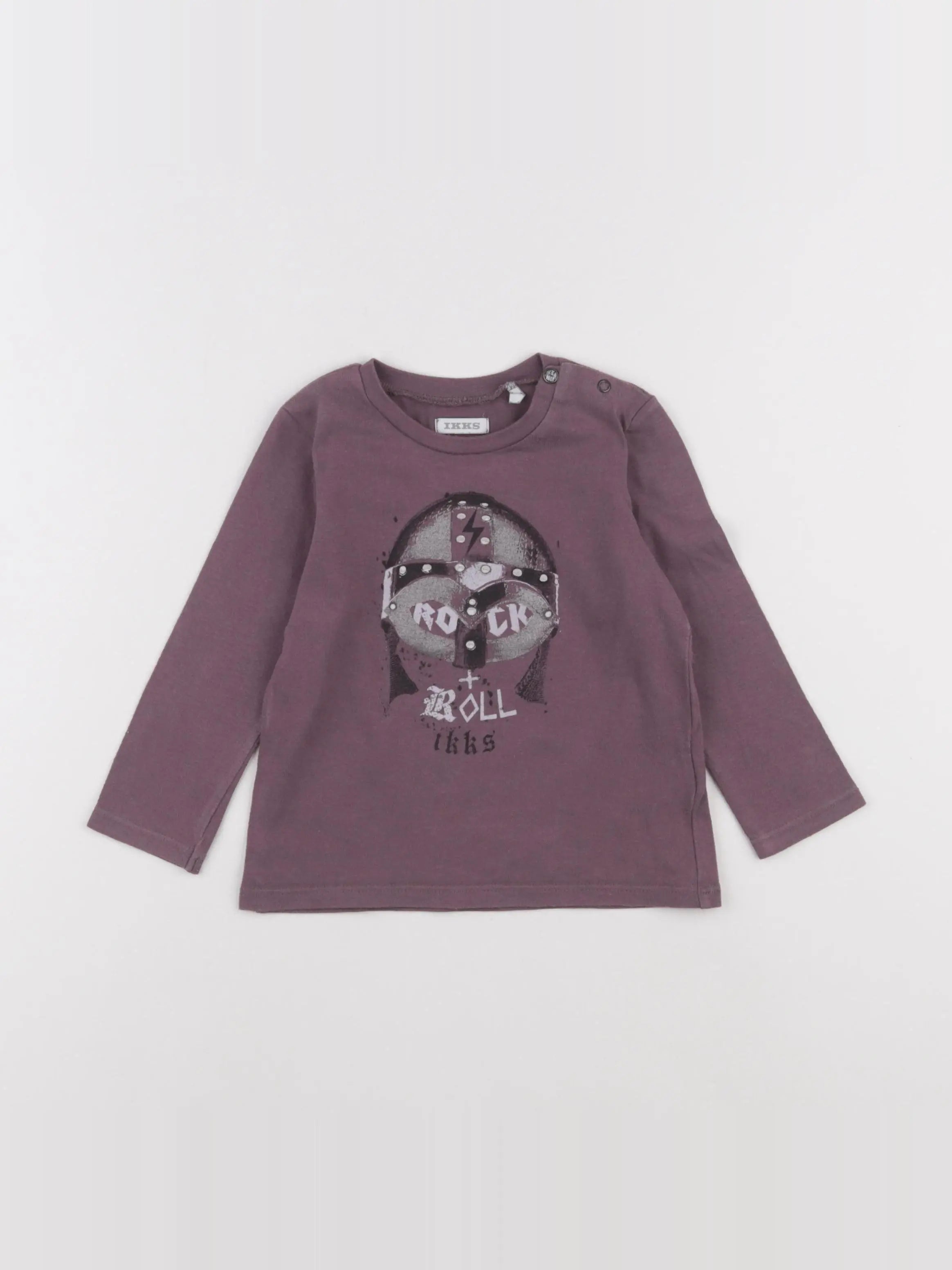 IKKS - tee-shirt taupe - 18 mois