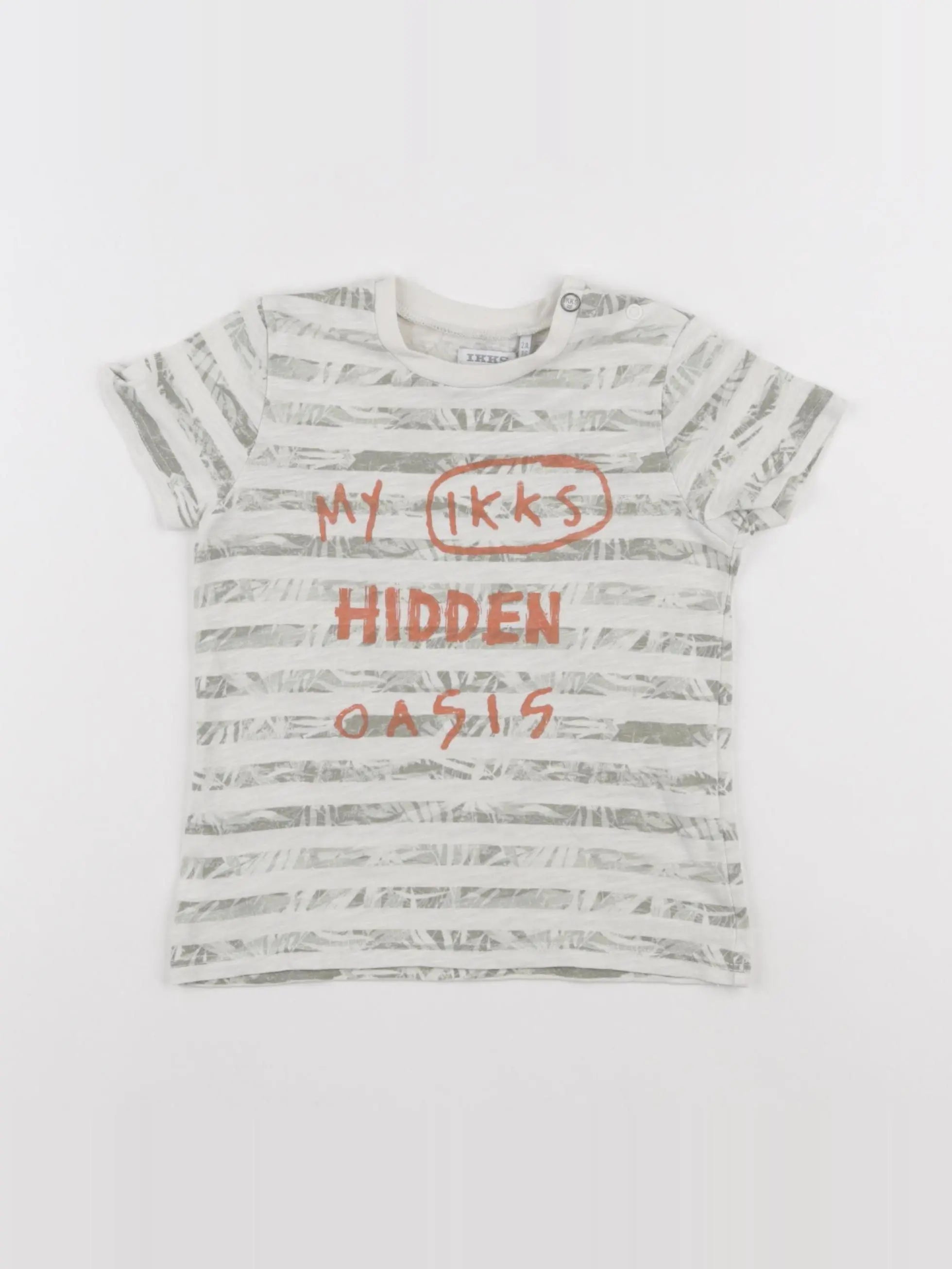 IKKS - tee-shirt blanc - 2 ans