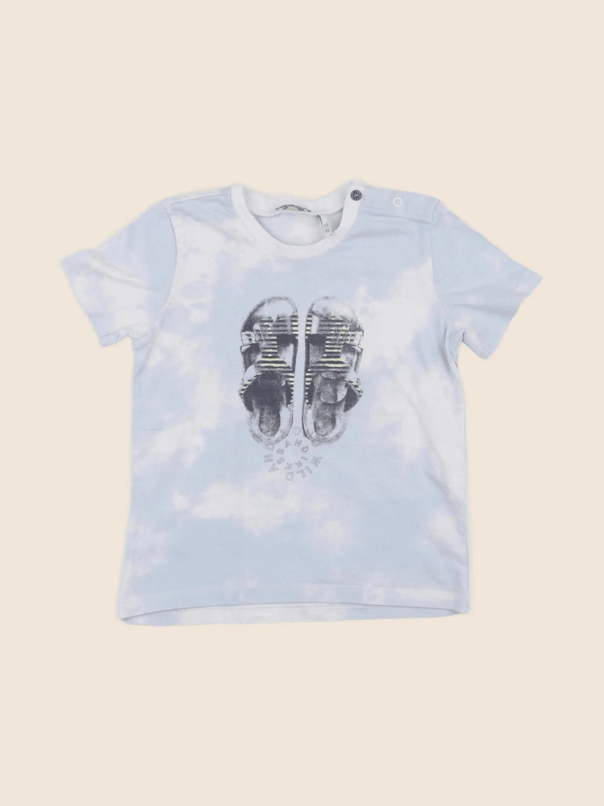 IKKS - tee-shirt bleu - 2 ans