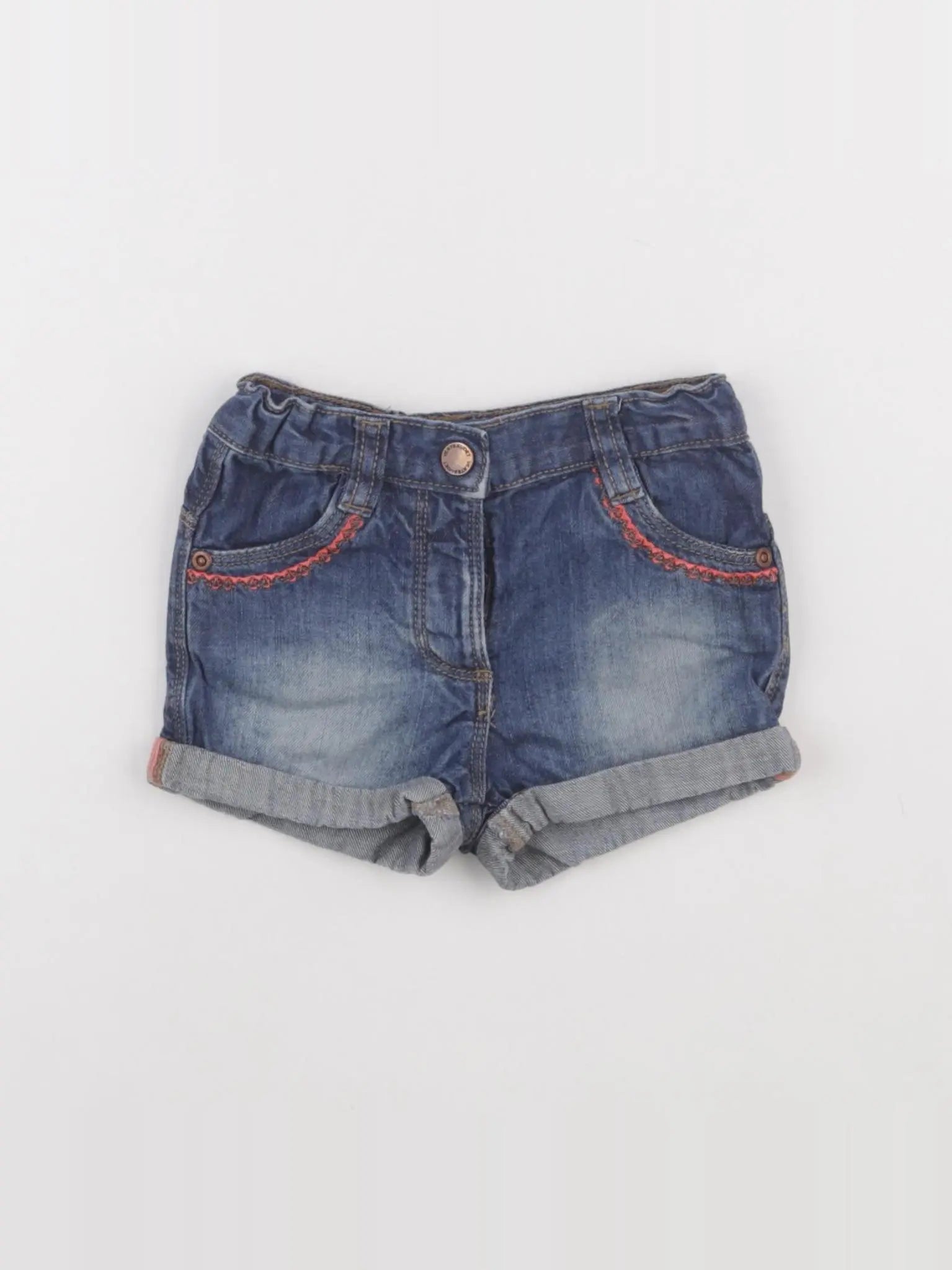 Vertbaudet - short bleu - 12 mois