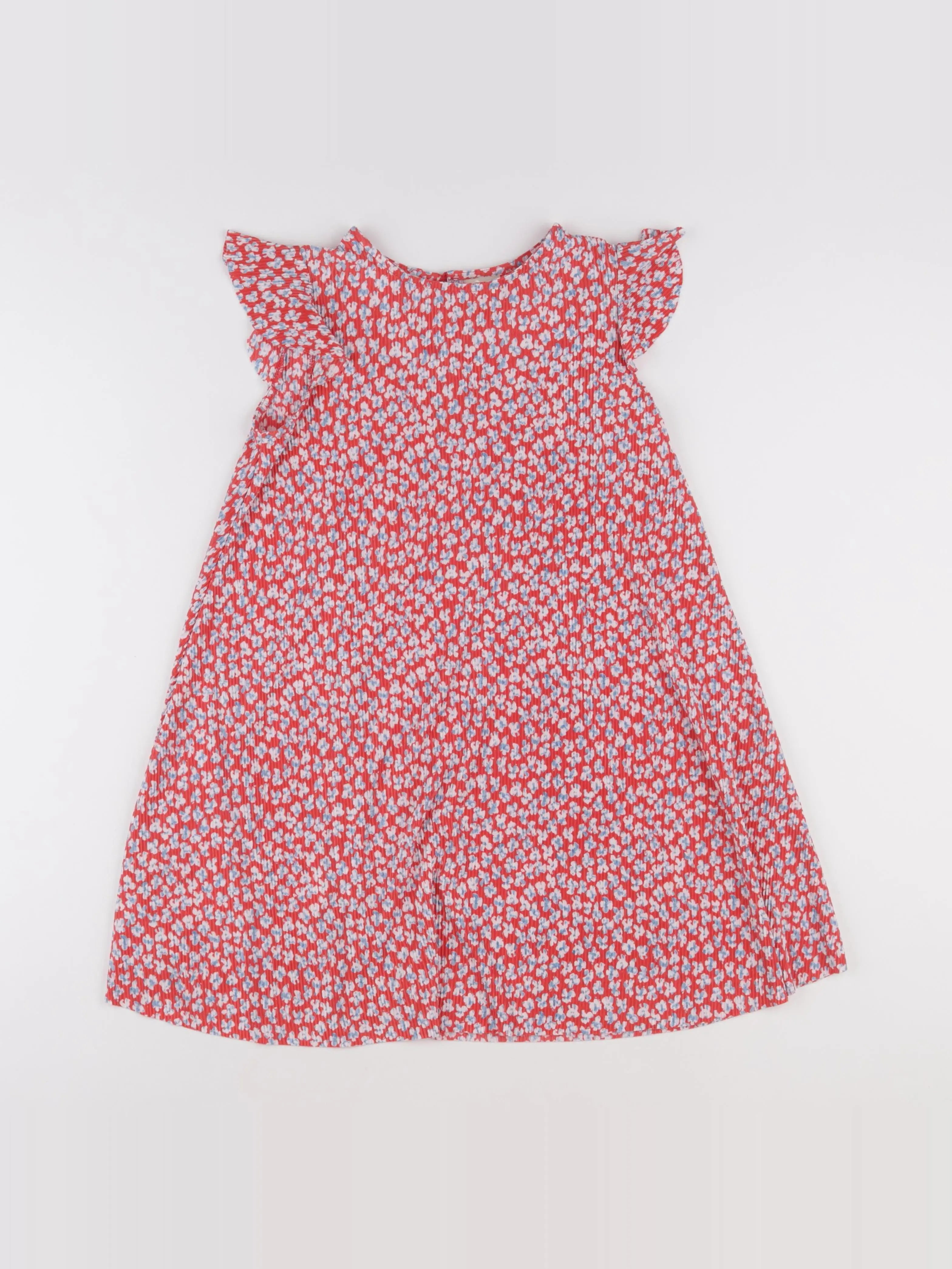 Zara - robe blanc, rouge - 9/10 ans