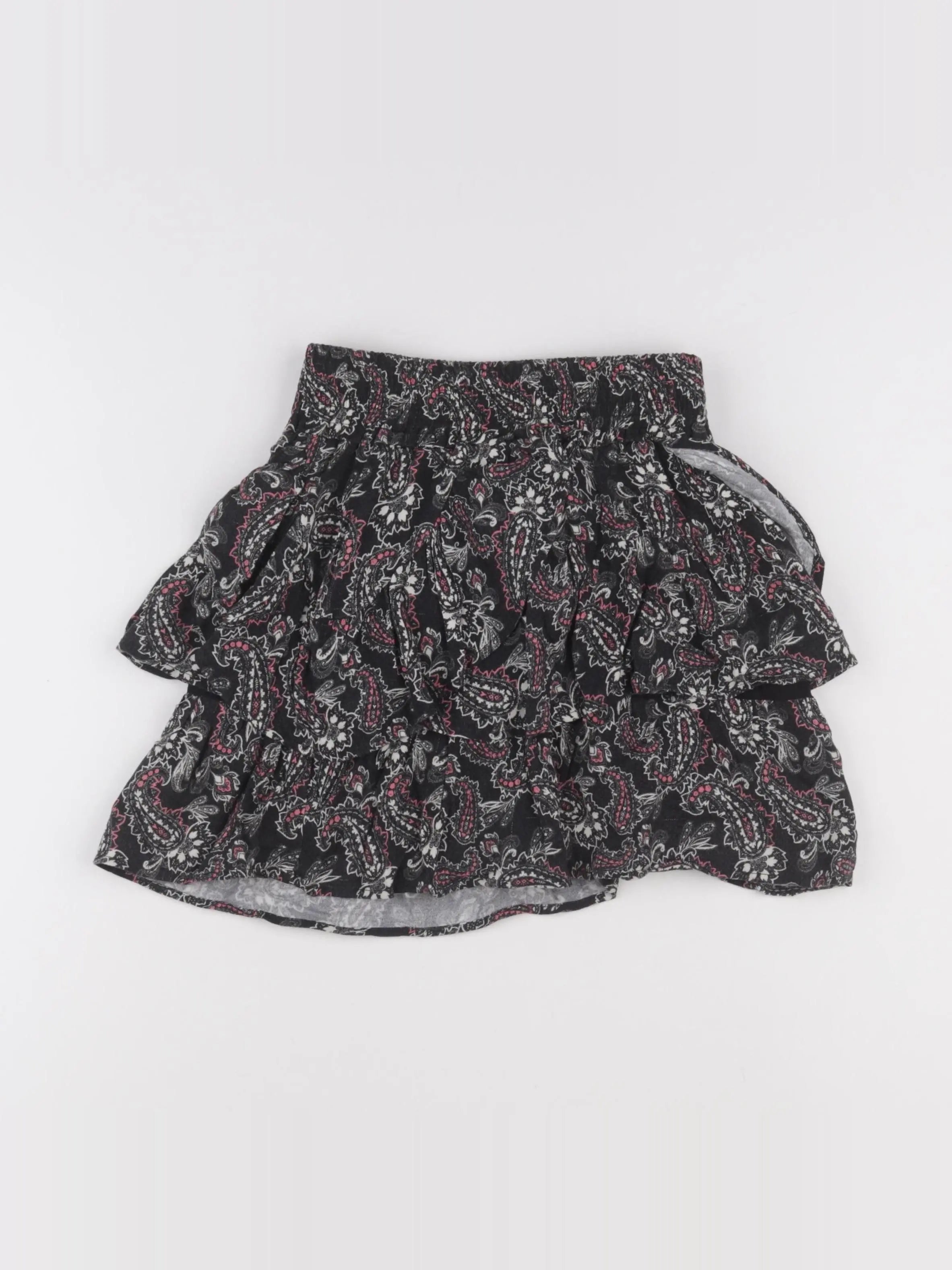 IKKS - jupe noir, rose - 8 ans