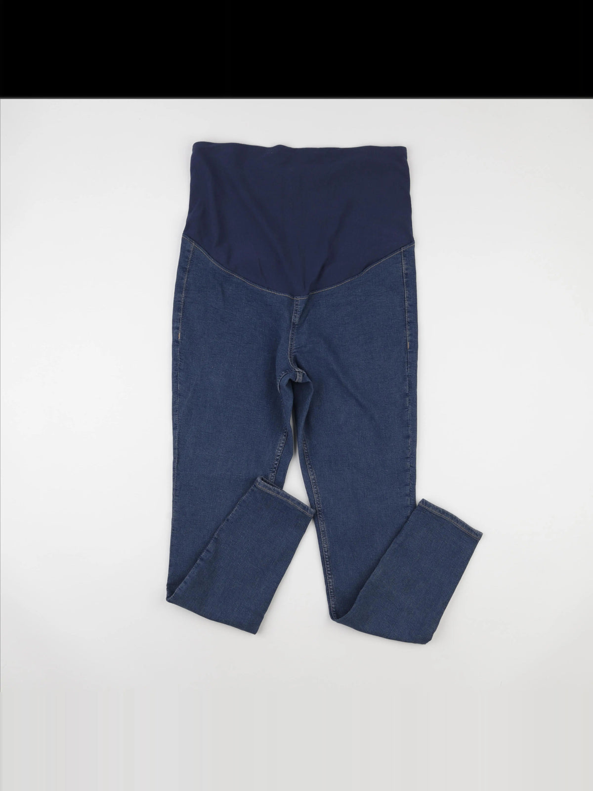 H&M - jean grossesse bleu - l