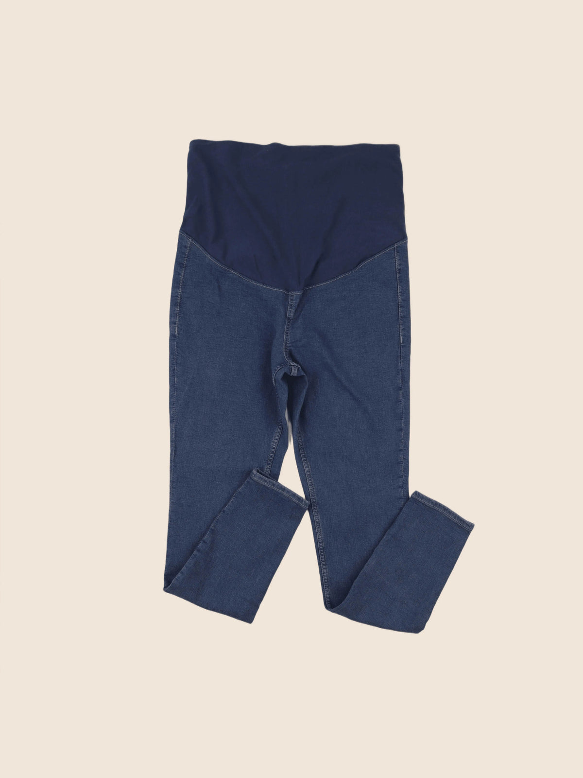 H&M - jean grossesse bleu - l