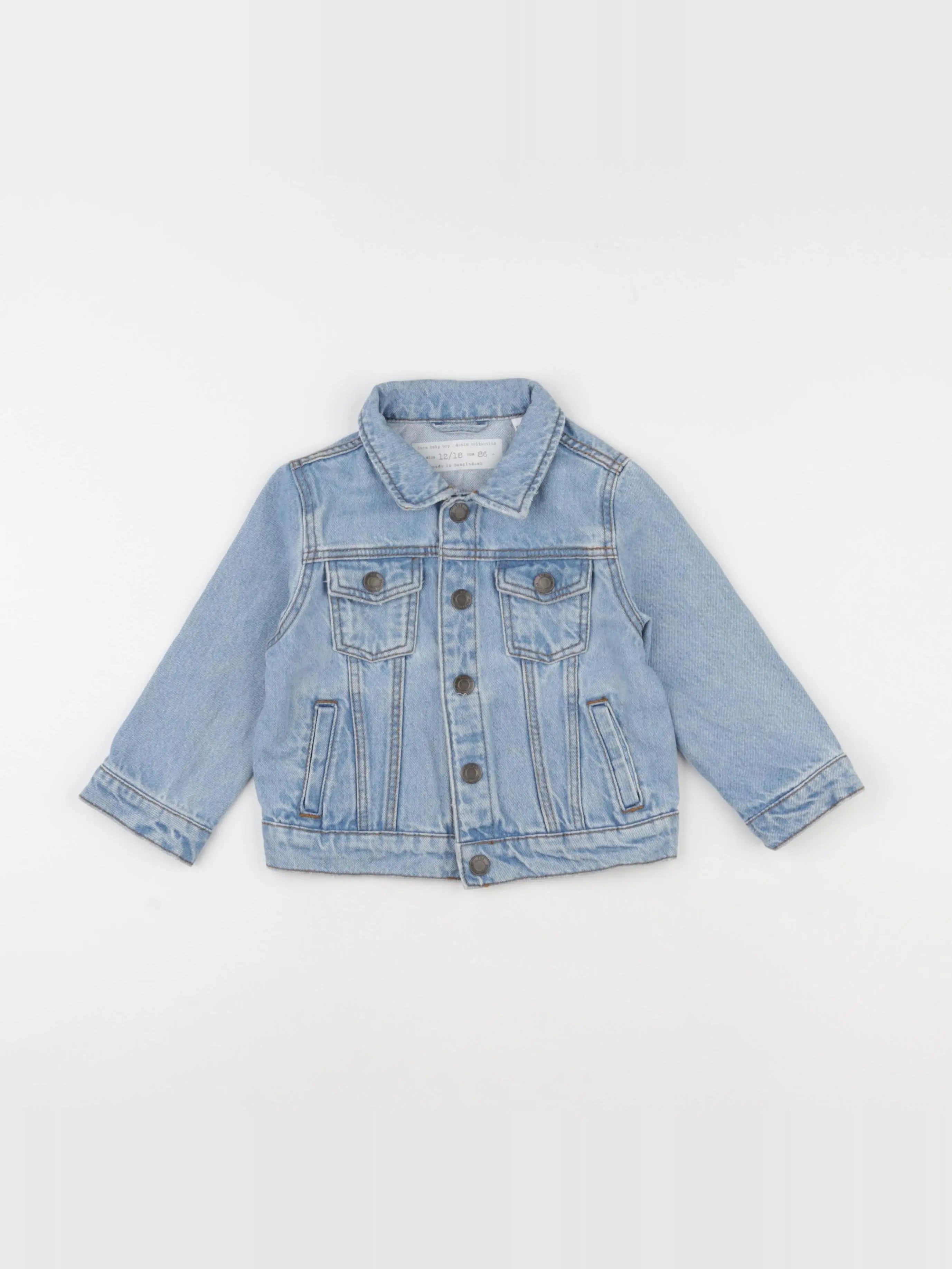 Zara - veste bleu - 12/18 mois