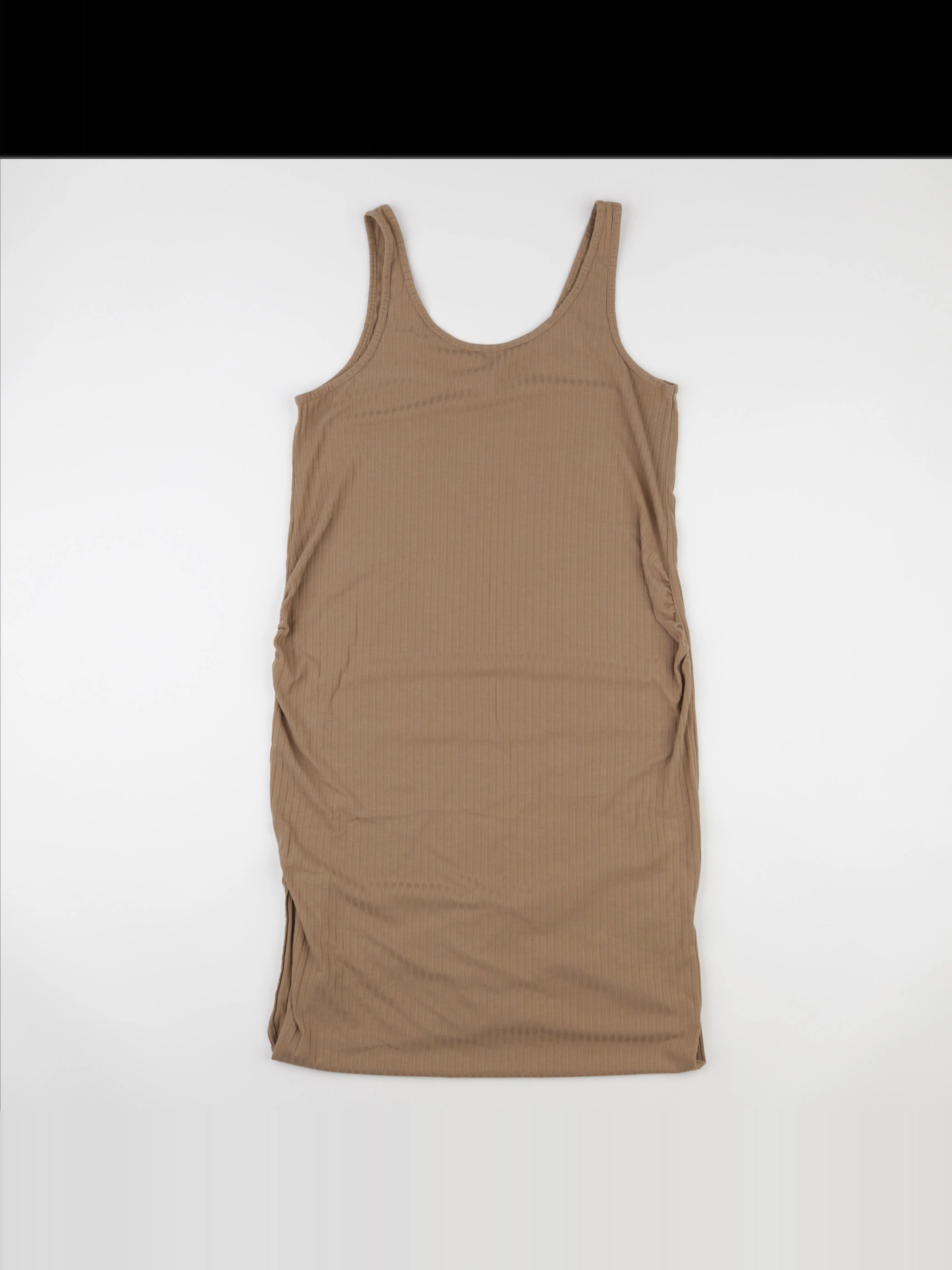 H&M - robe grossesse marron - m