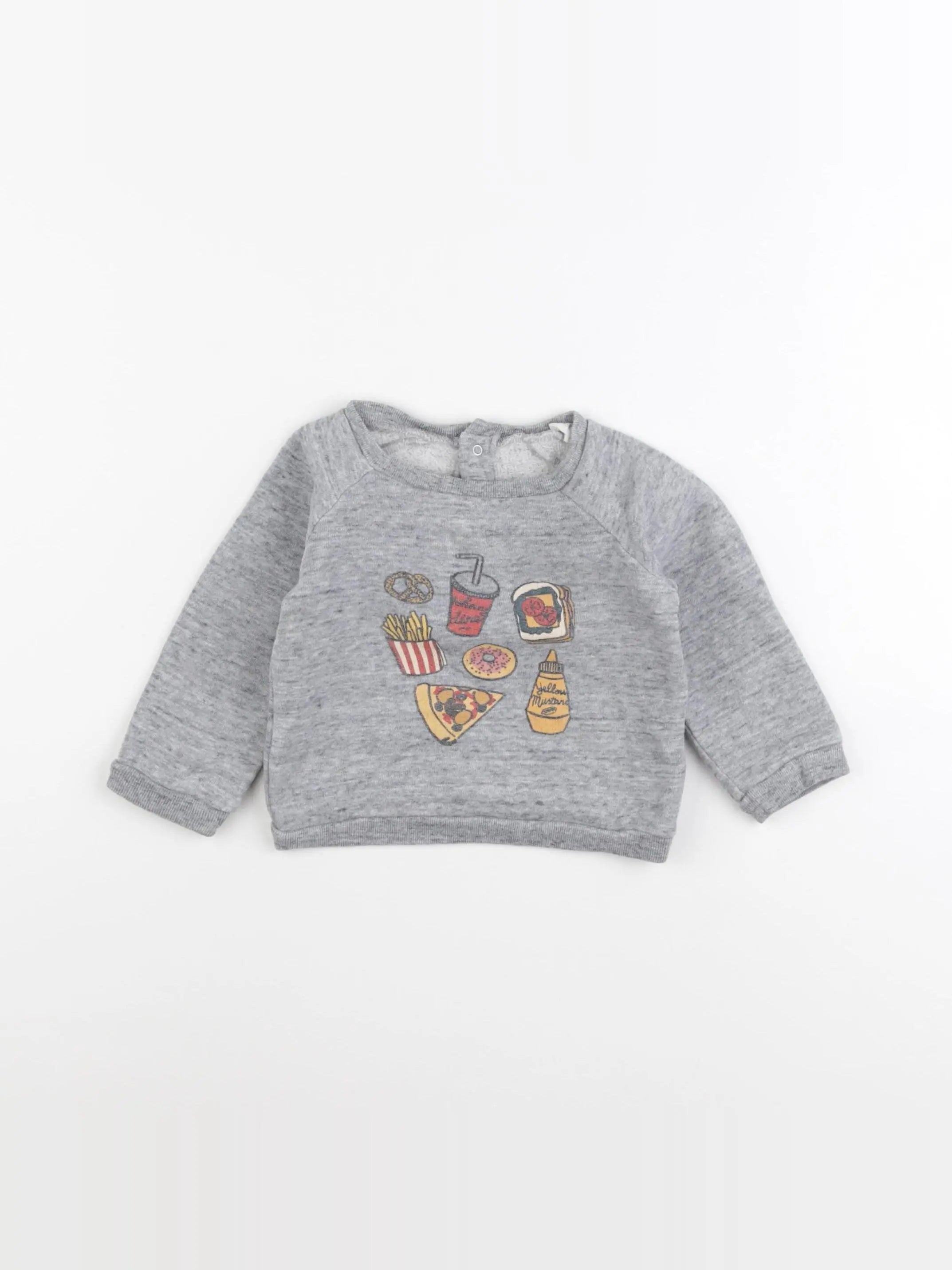 Hundred Pieces - sweat gris - 6 mois