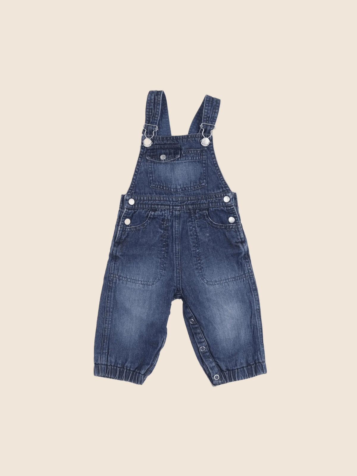 Petit Bateau - salopette bleu - 6 mois