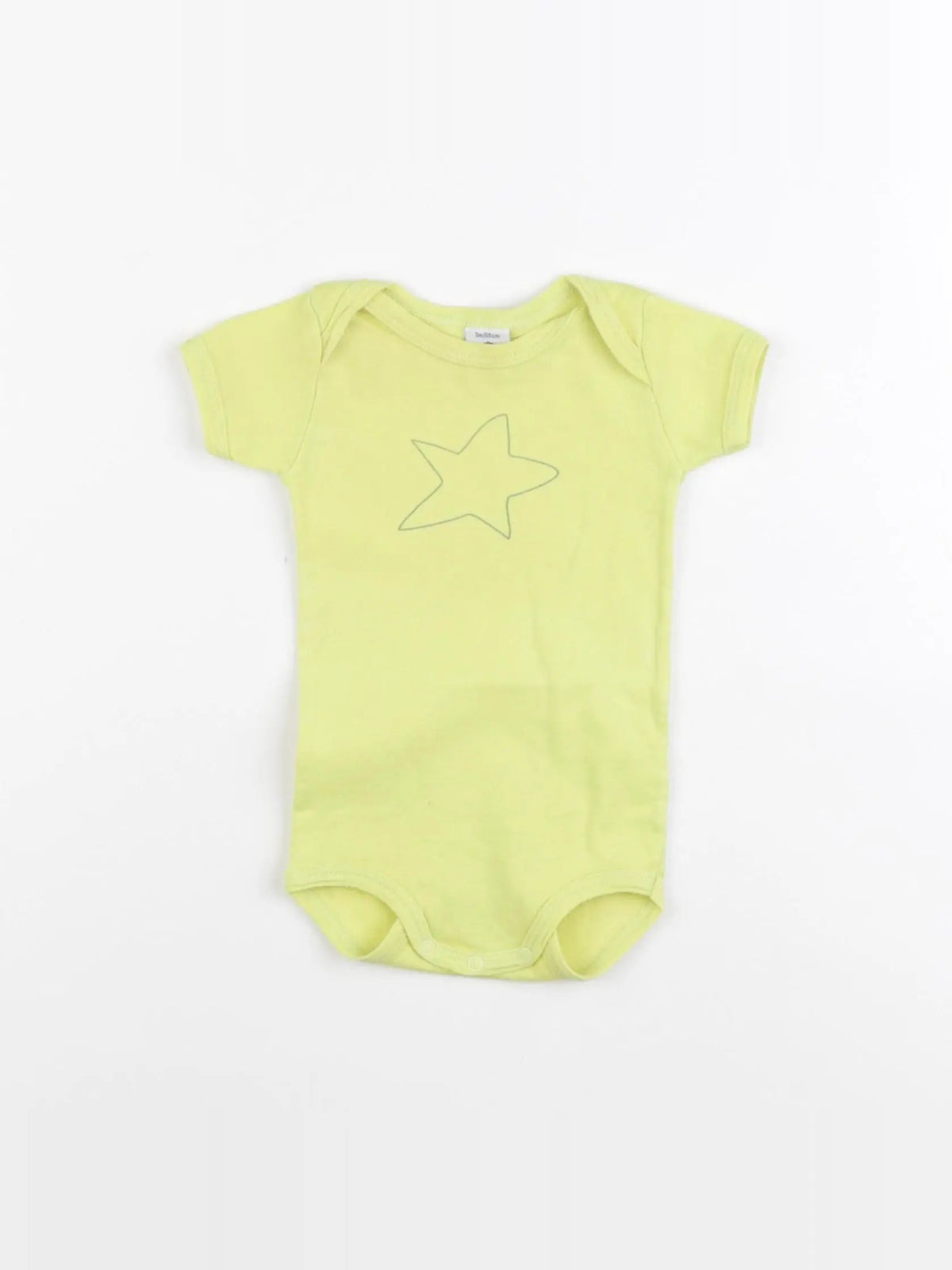 Petit Bateau - body jaune - 3 mois