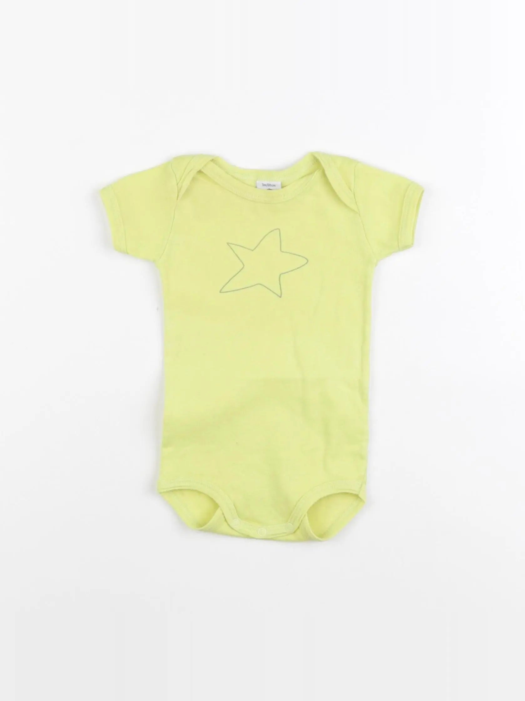 Petit Bateau - body jaune - 3 mois