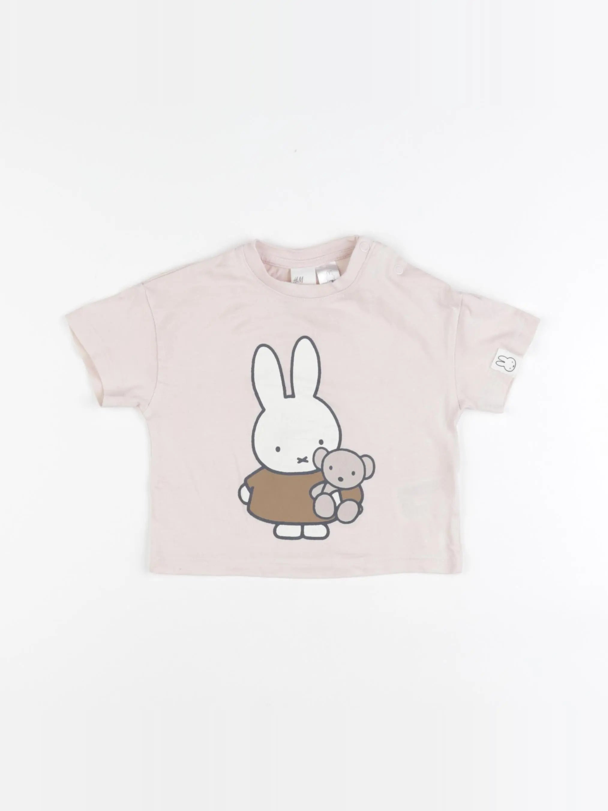 H&M - tee-shirt rose - 3/6 mois