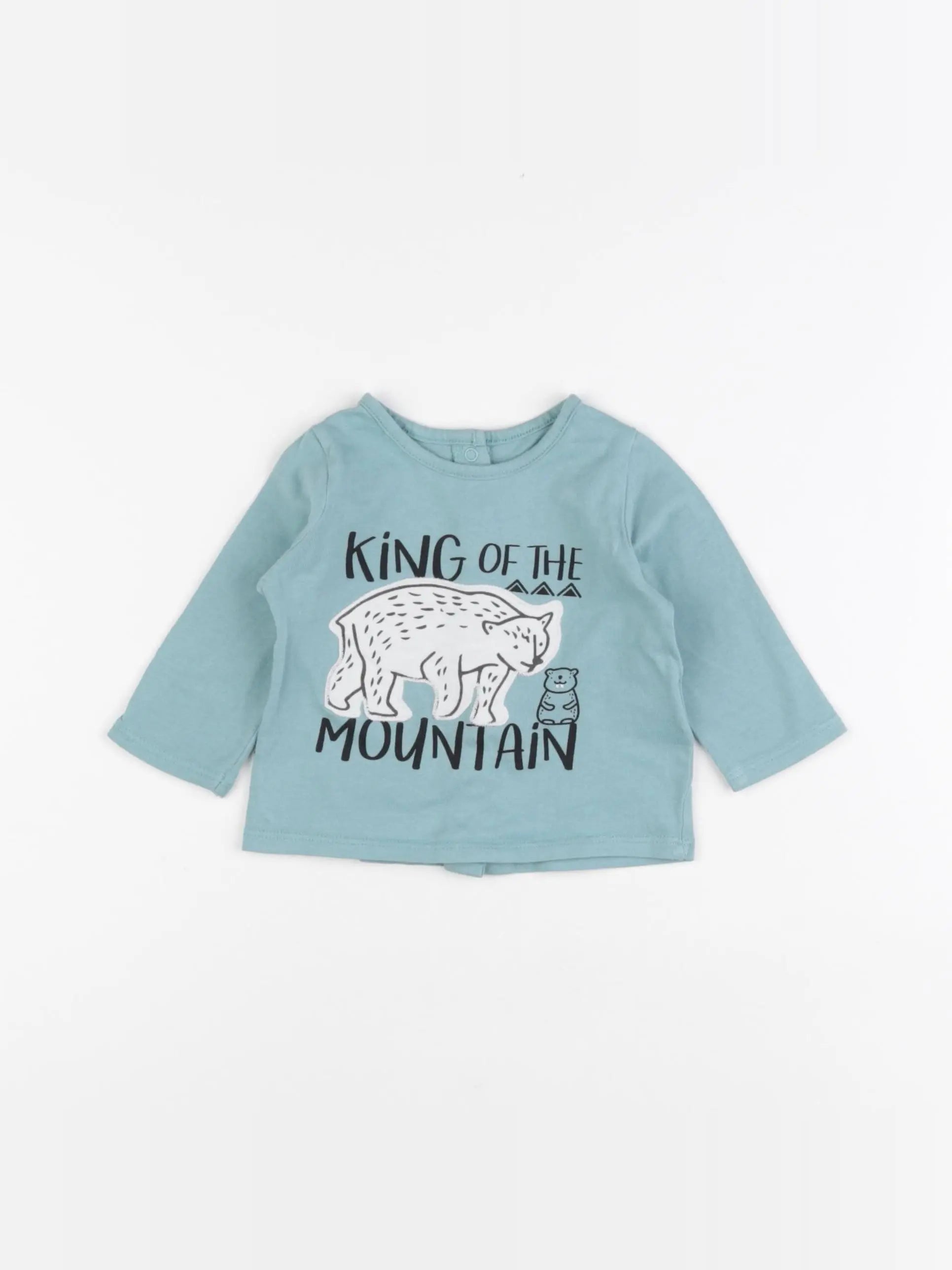 Vertbaudet - tee-shirt vert - 3 mois