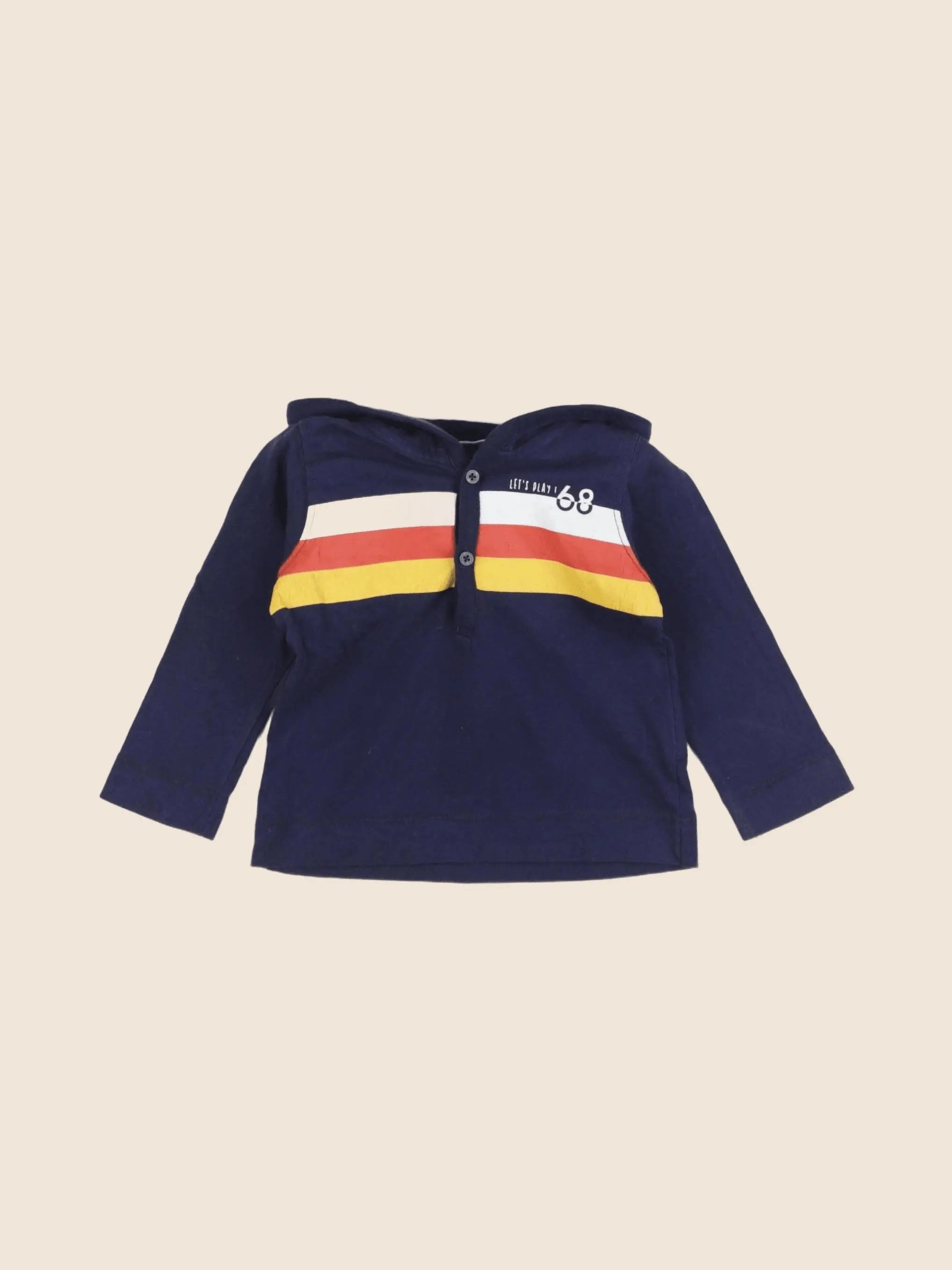 Vertbaudet - tee-shirt bleu - 9 mois