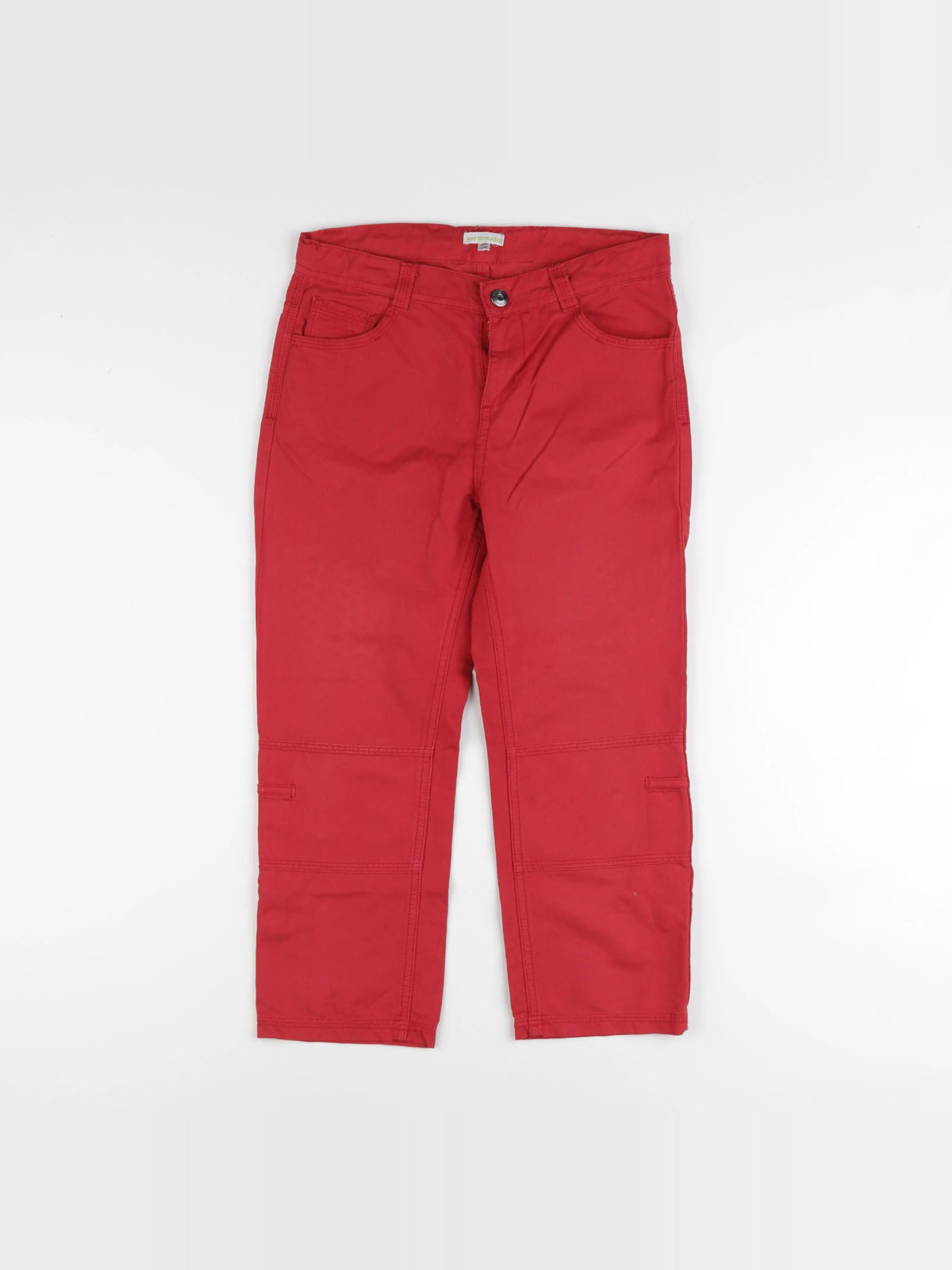 Vertbaudet - pantacourt rouge - 12 ans